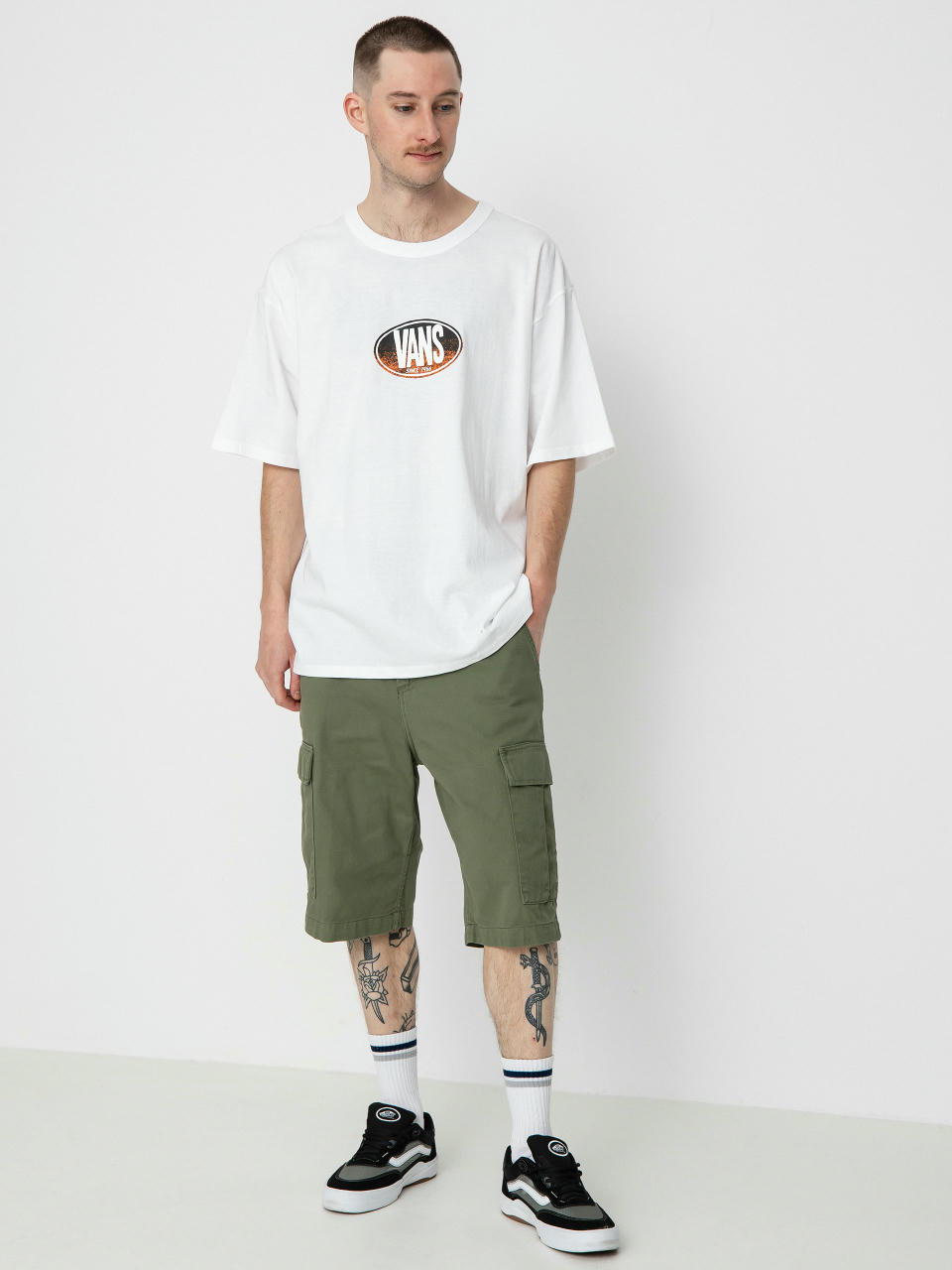 T-shirt Vans Off The Wall Gradient Logo Loose (skate classics white)