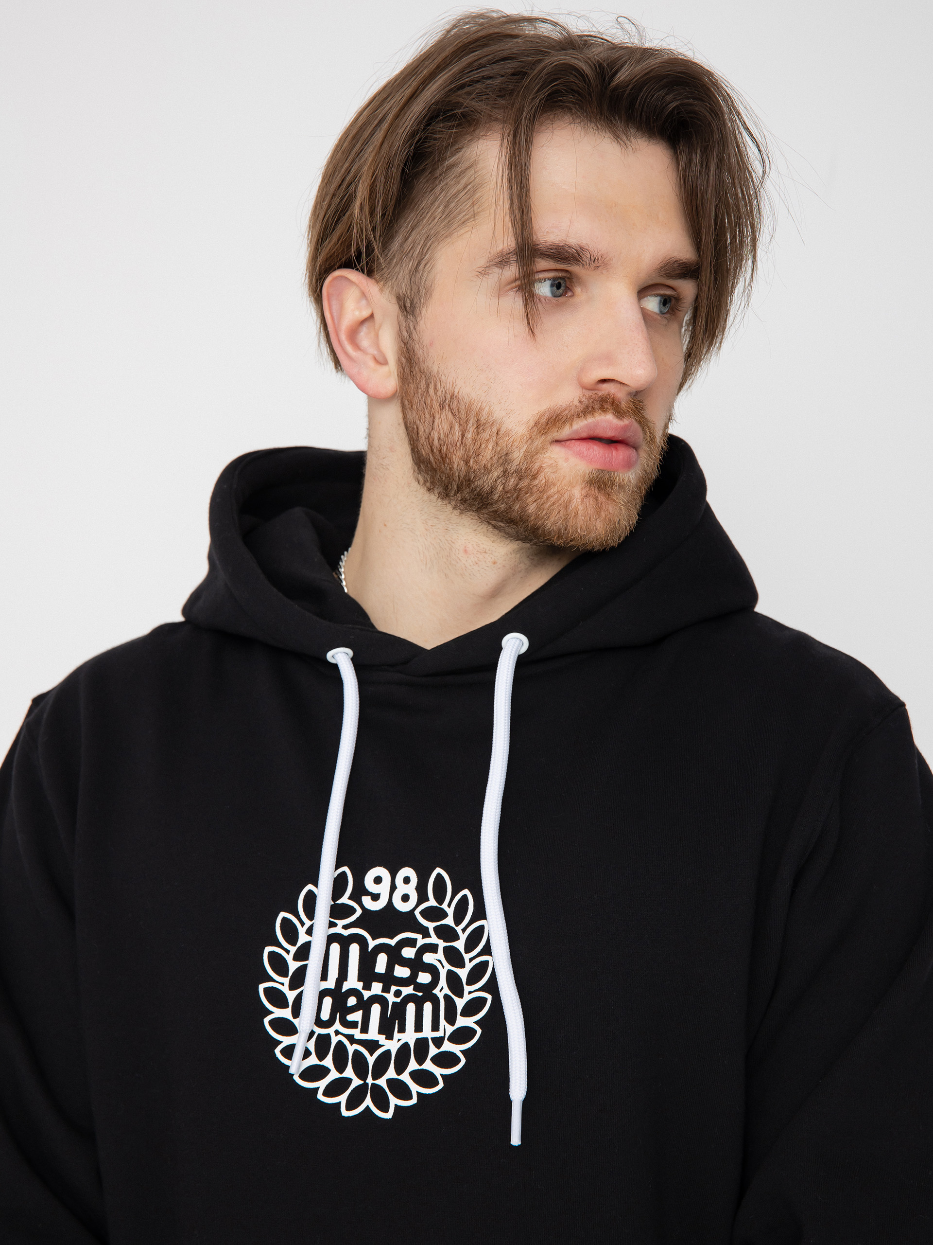 Bluza z kapturem MassDnm Base Medium Logo (black)