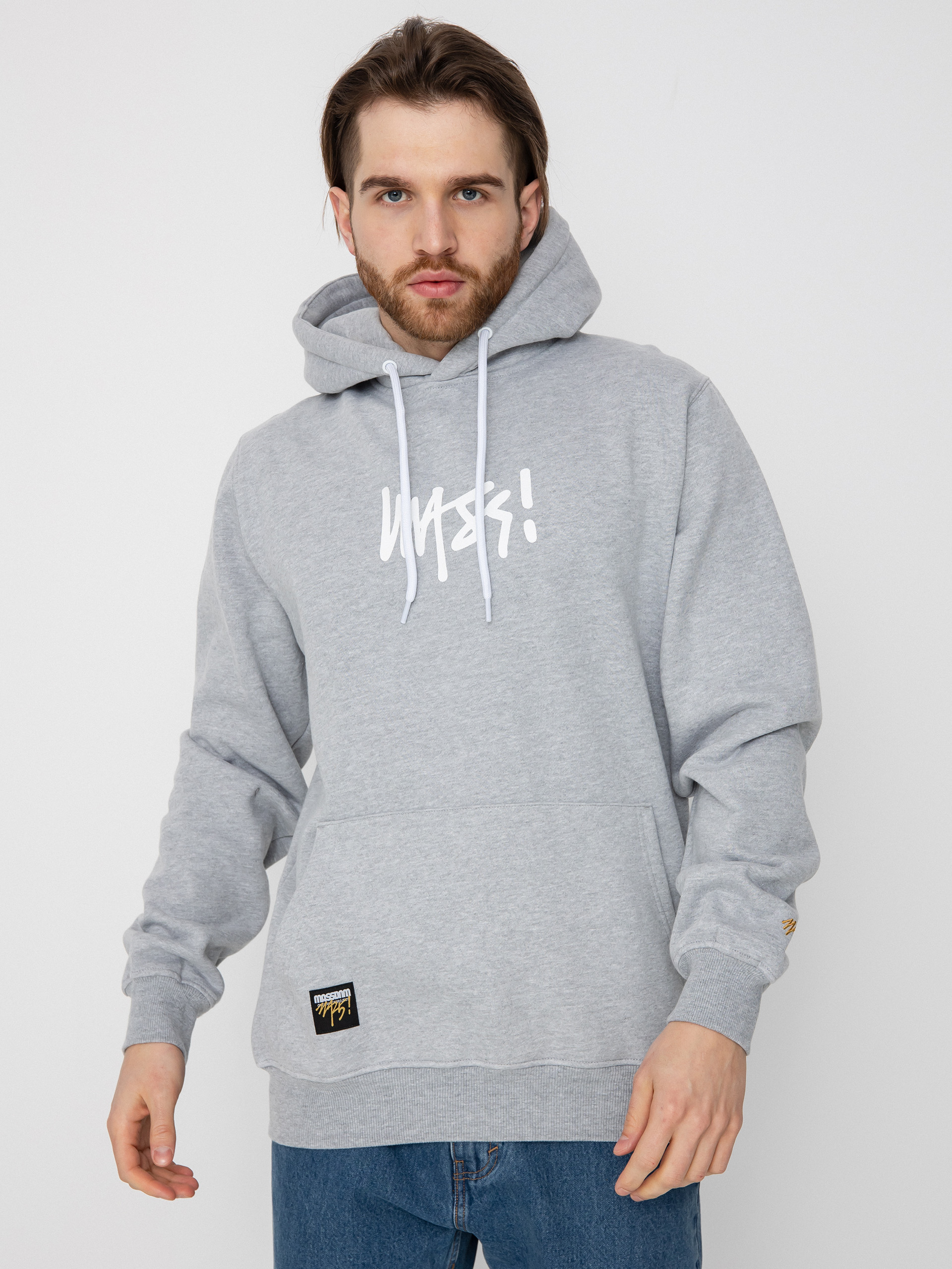 Bluza MassDnm Signature Medium Logo (heather grey)