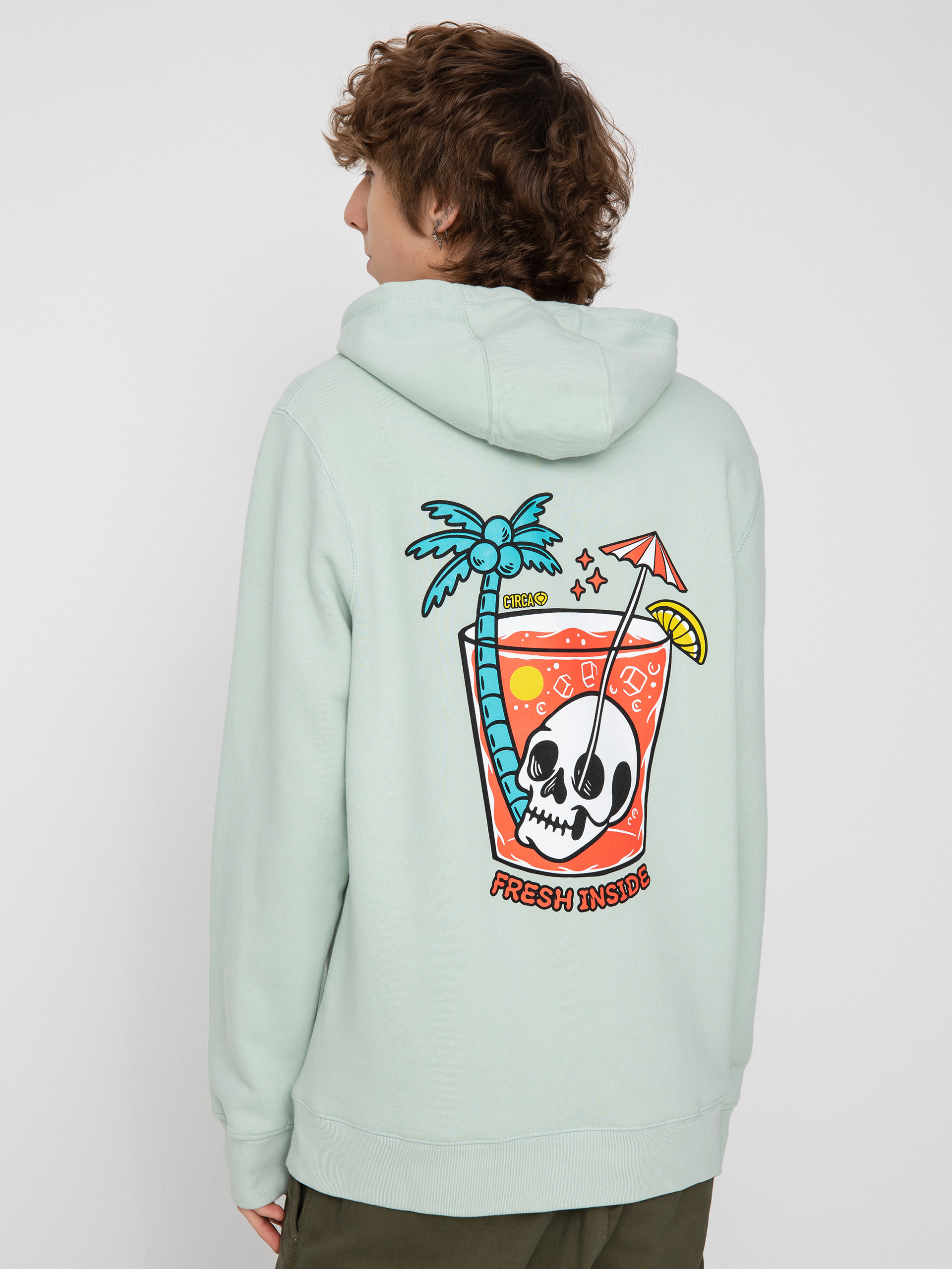Bluza z kapturem Circa Fresh Inside HD (aqua green)