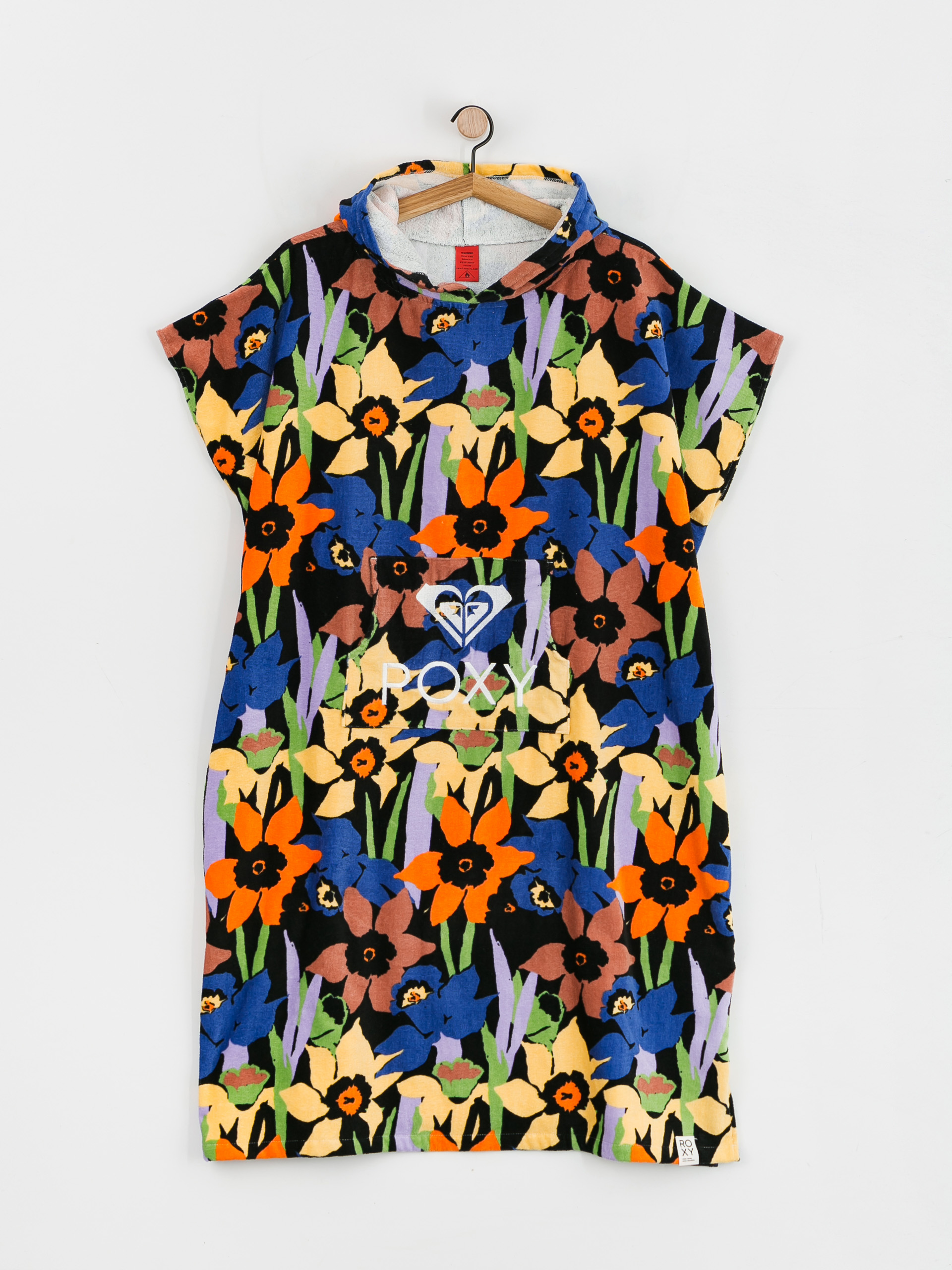 Ręcznik z kapturem Roxy Stay Magical Wmn (anthracite flower jammin)