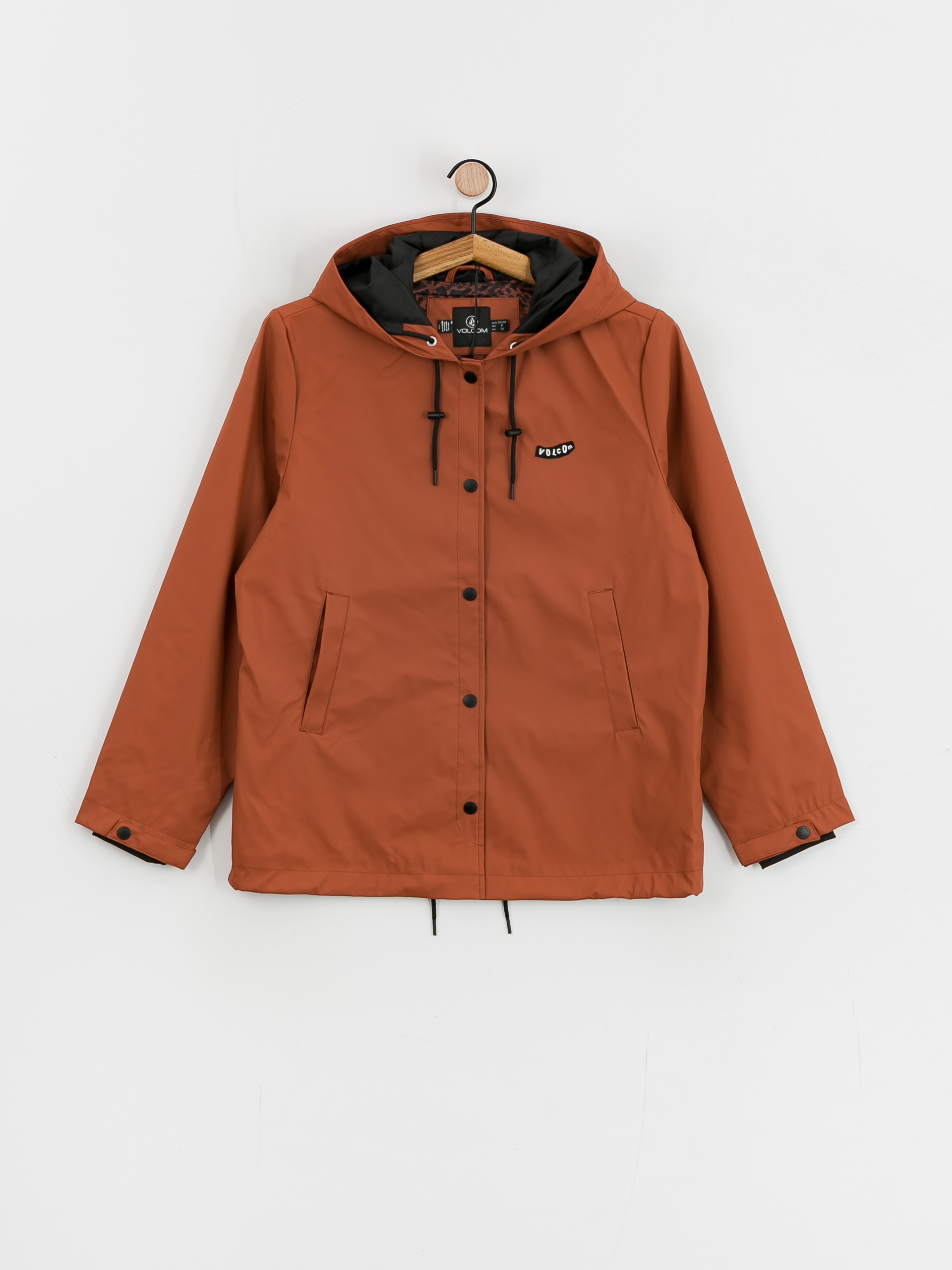 Kurtka Volcom Sprain Dead Raincoat Wmn (dark clay)