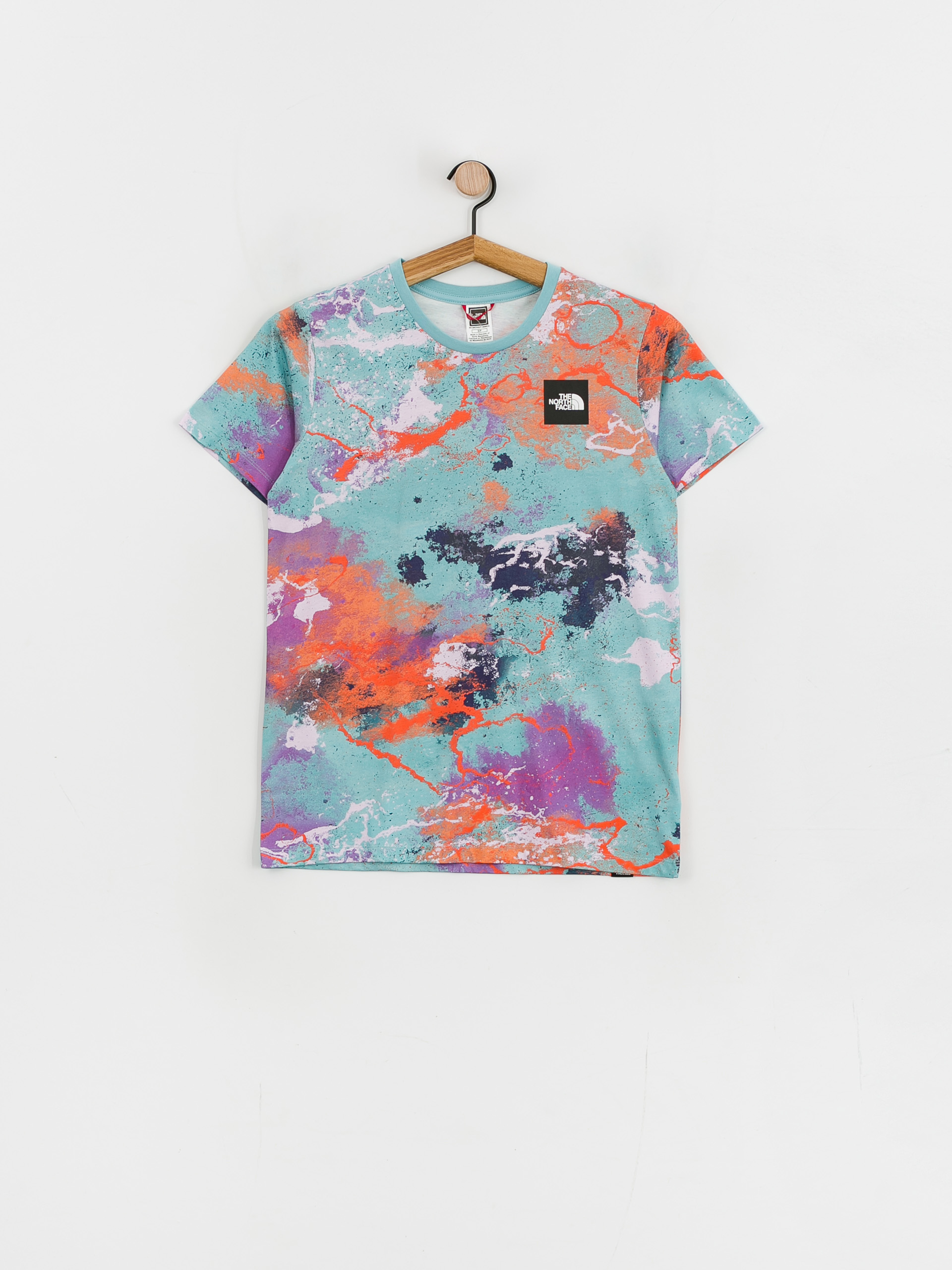 T-shirt The North Face Seasonal Fine Wmn (reef waters tnf distort print)