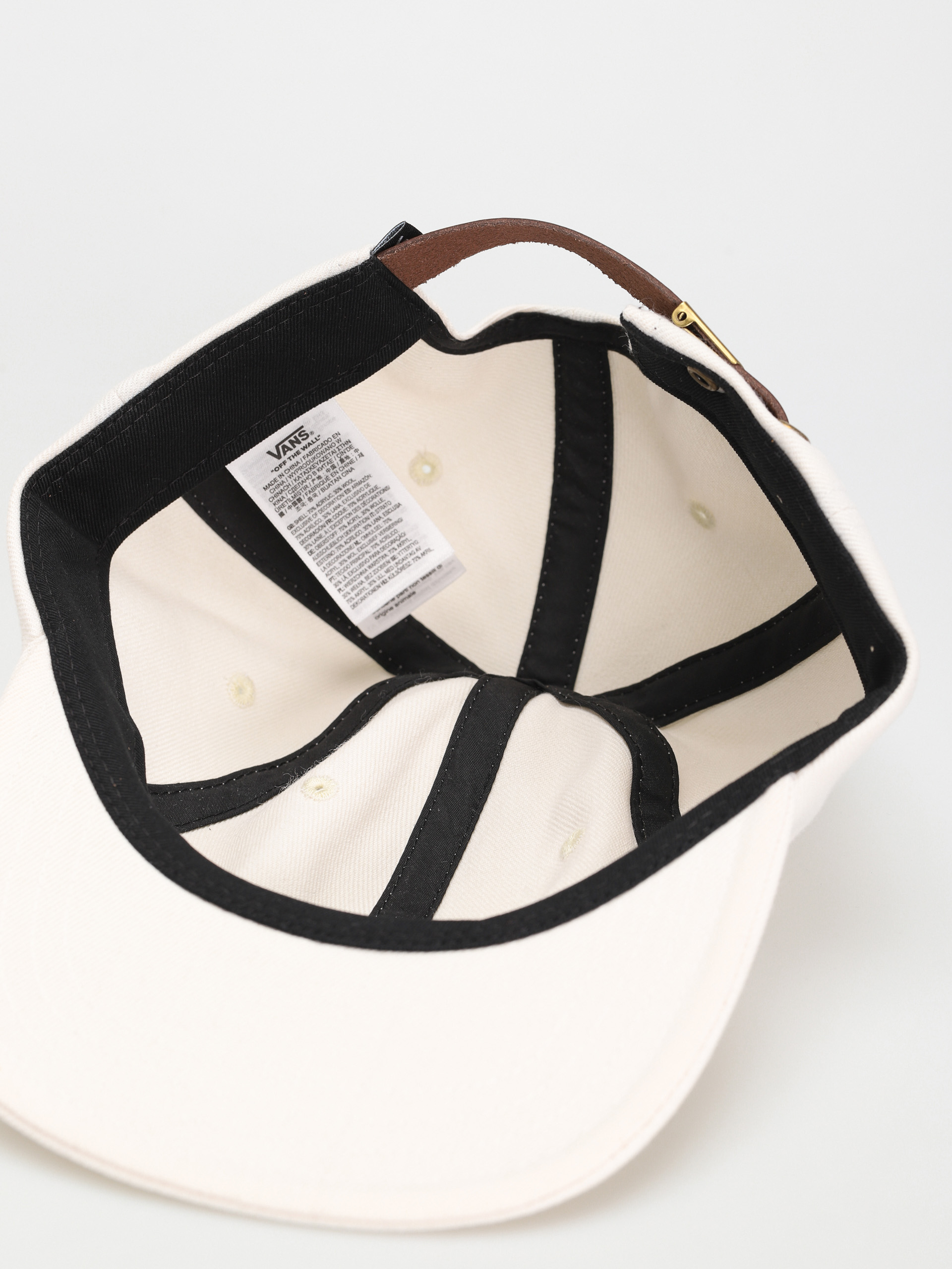 Czapka z daszkiem Vans Teller Vintage Unstructured (antique white)