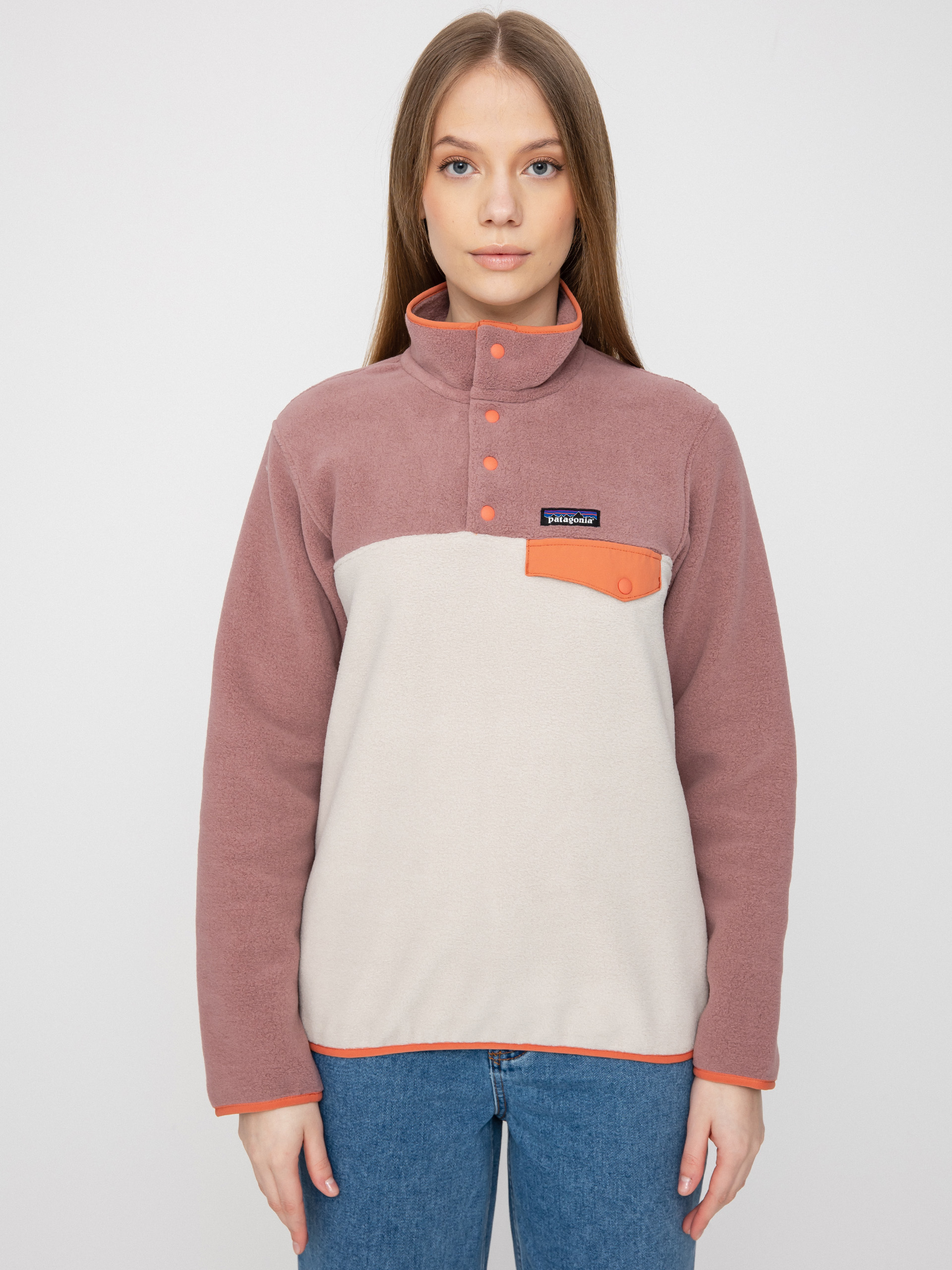 Damski Polar Patagonia Lightweight Synch Snap T (pumice)