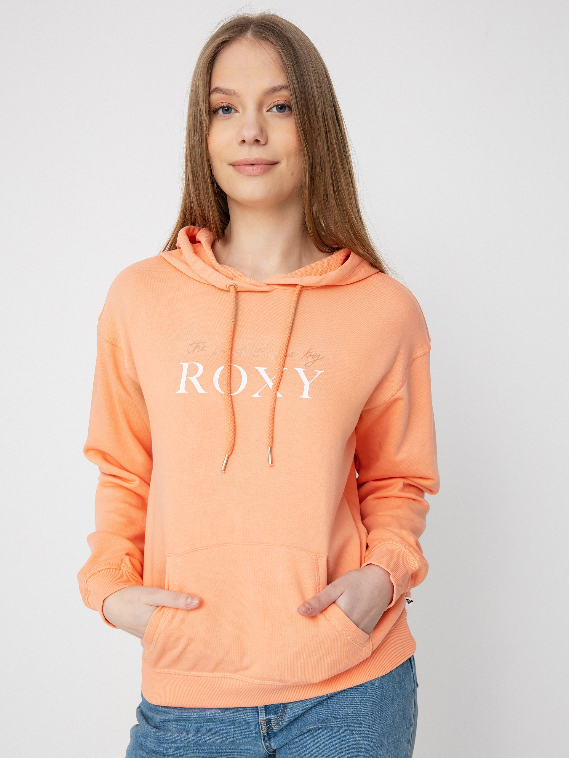 Bluza z kapturem Roxy Surf Stoked HD Wmn (papaya punch)