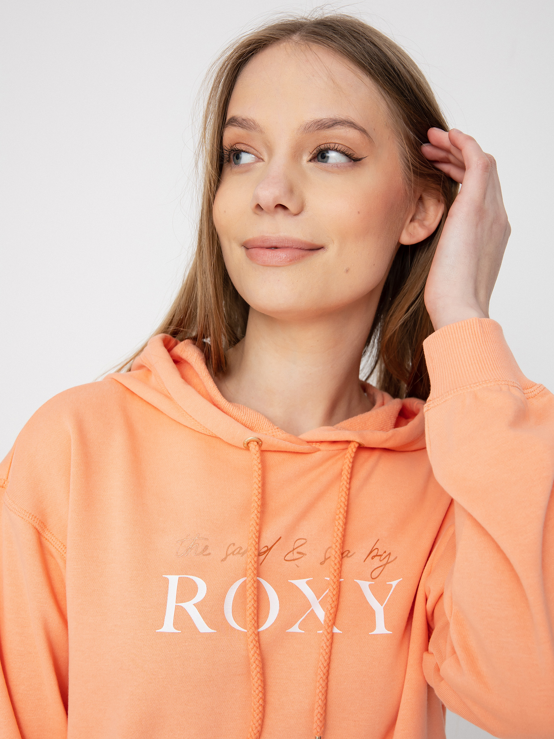 Bluza z kapturem Roxy Surf Stoked HD Wmn (papaya punch)
