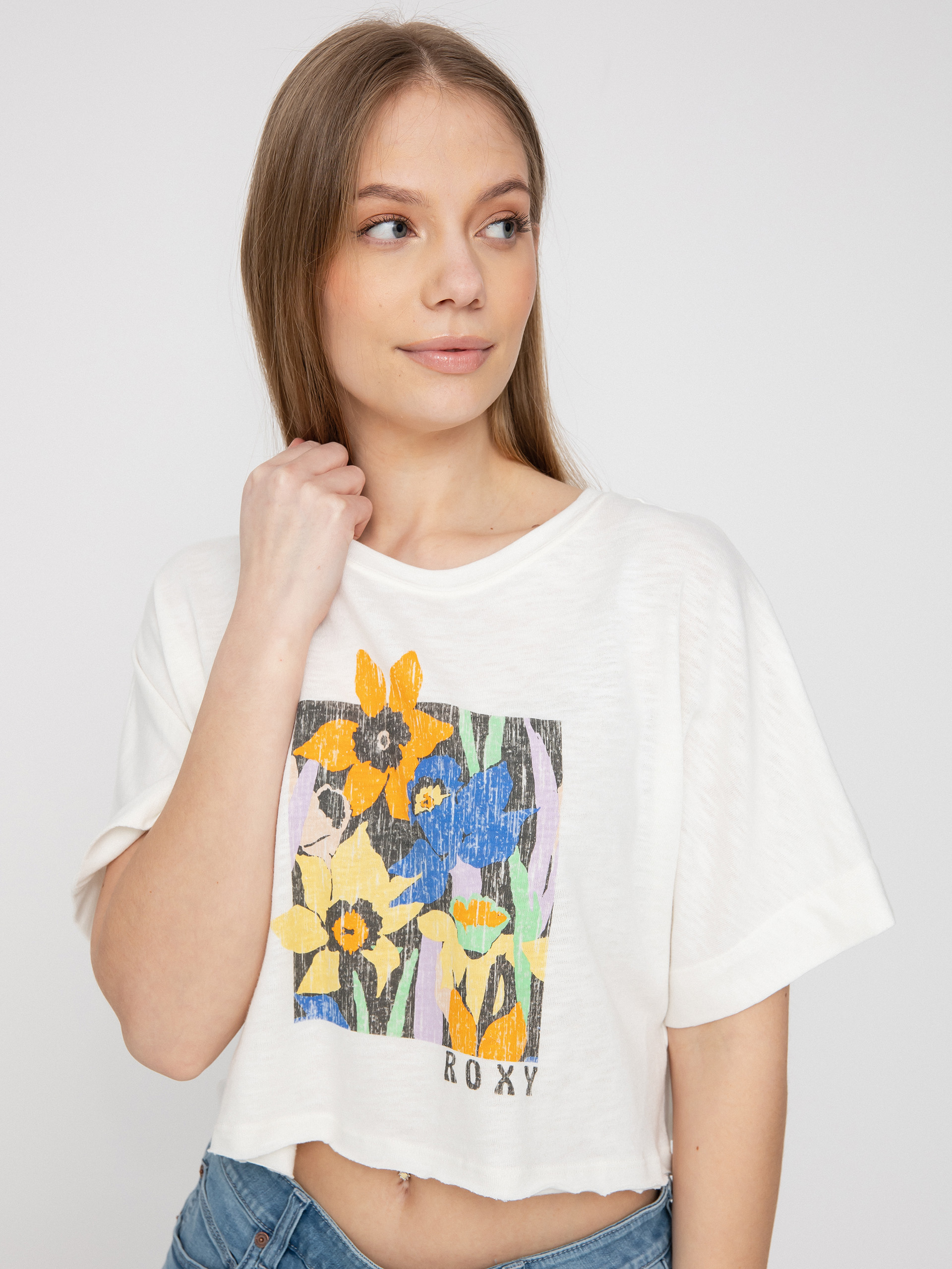 T-shirt Roxy Tiki & Surf Tee B Wmn (snow white)