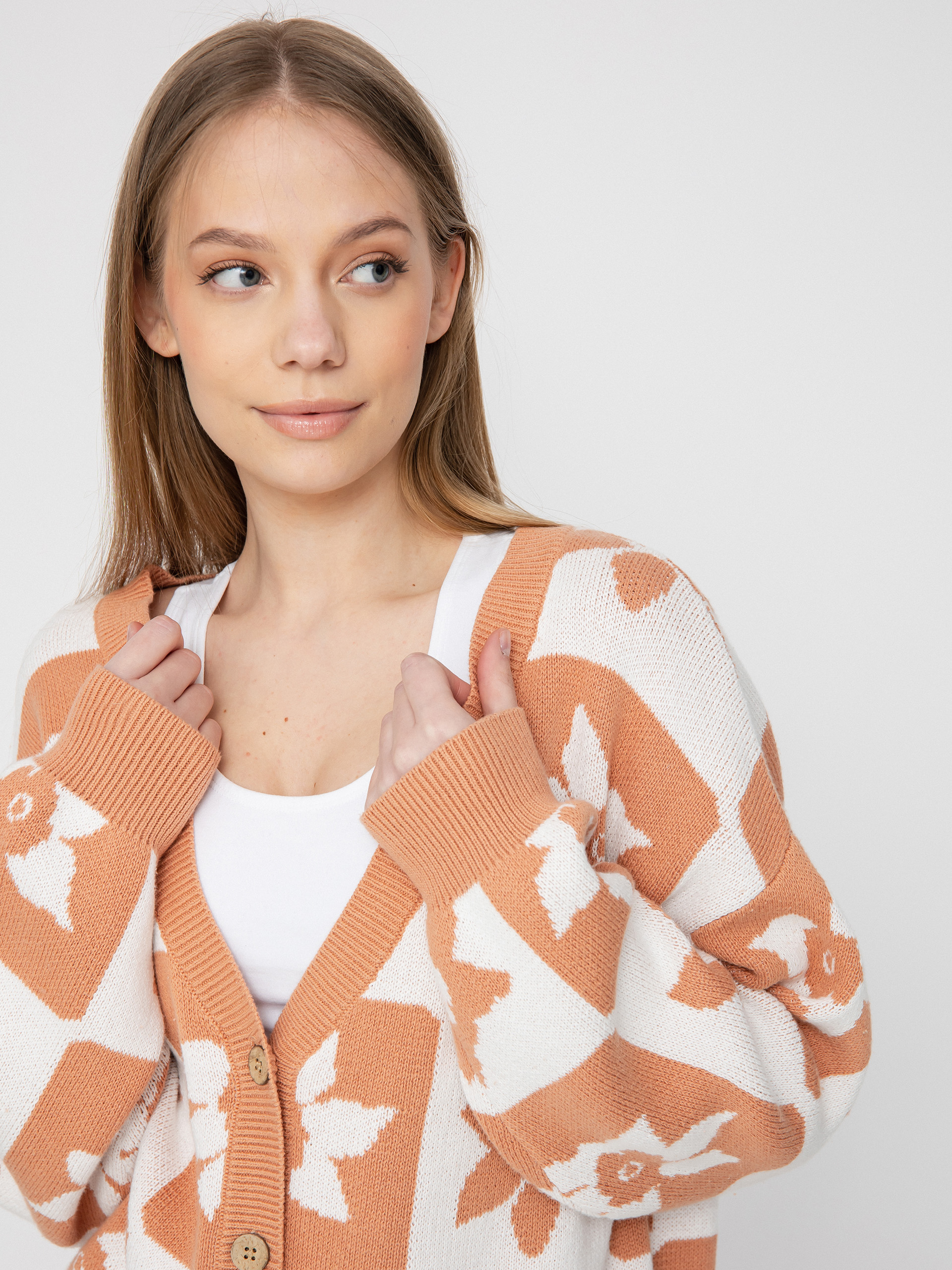 Sweter Roxy Million Glory Wmn (snow white one love check)