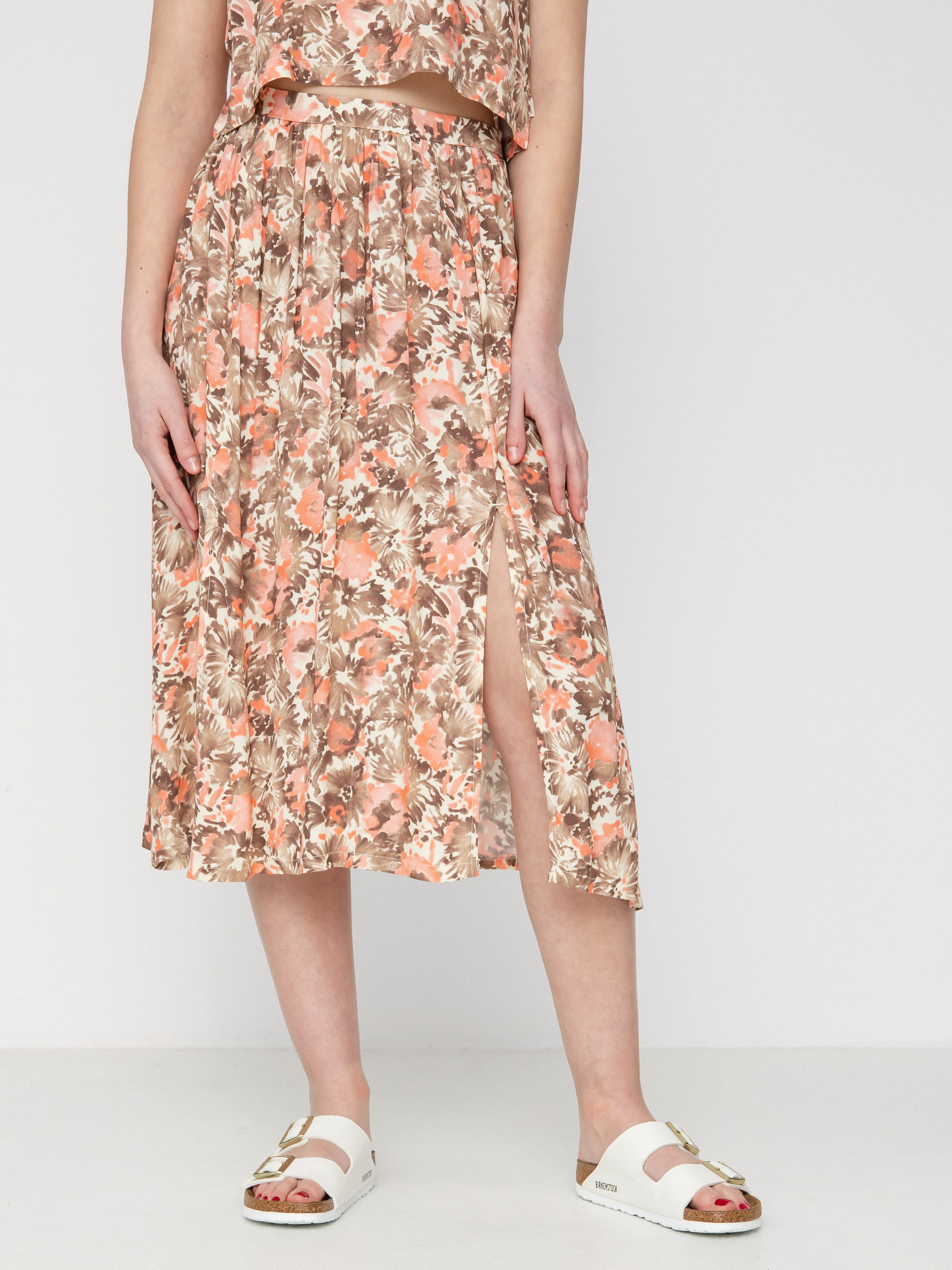 Spódnica Brixton Capri Midi Wmn (pink nectar)