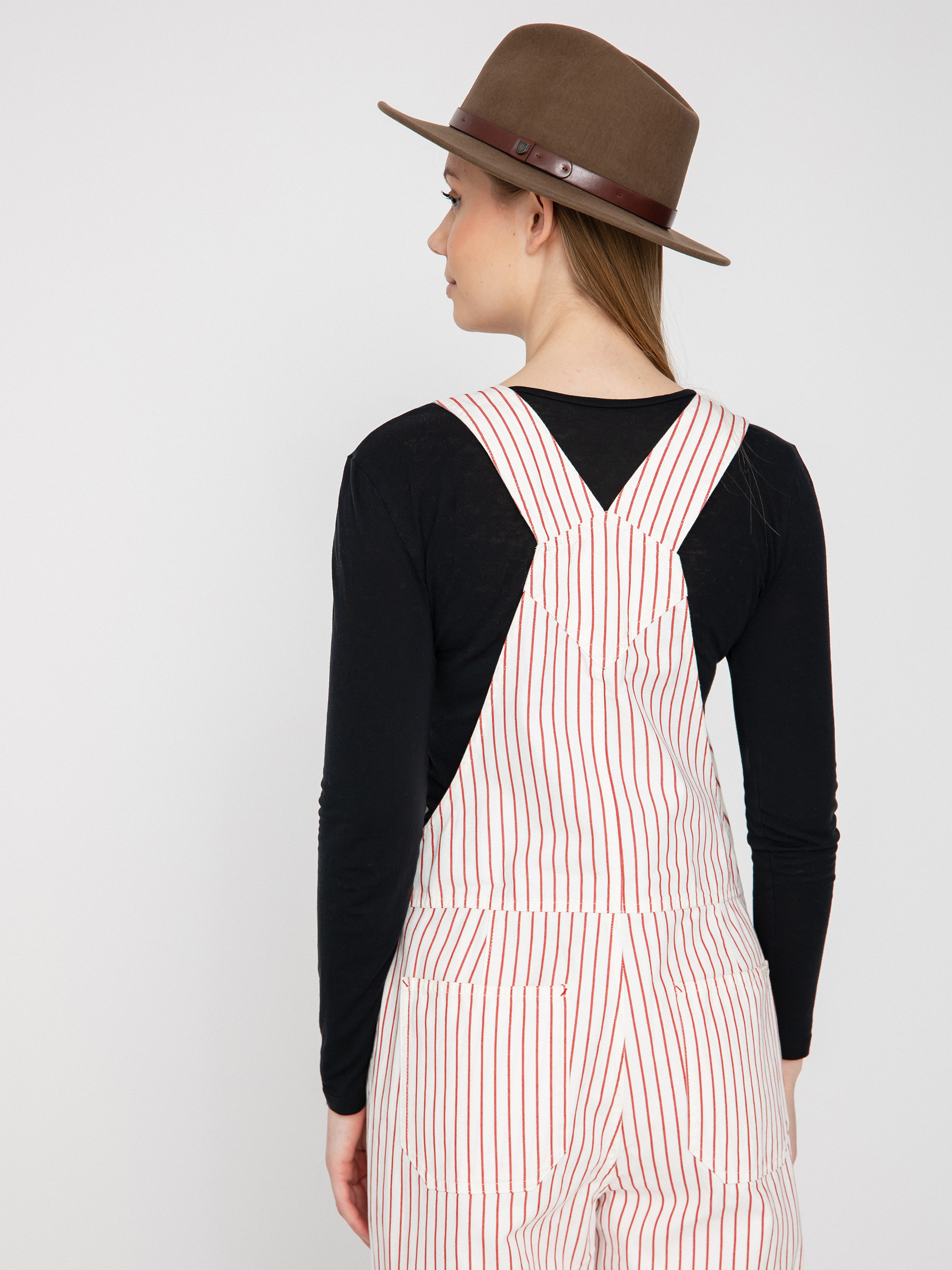 Spodnie Brixton Costa Overall Wmn (aloha red)