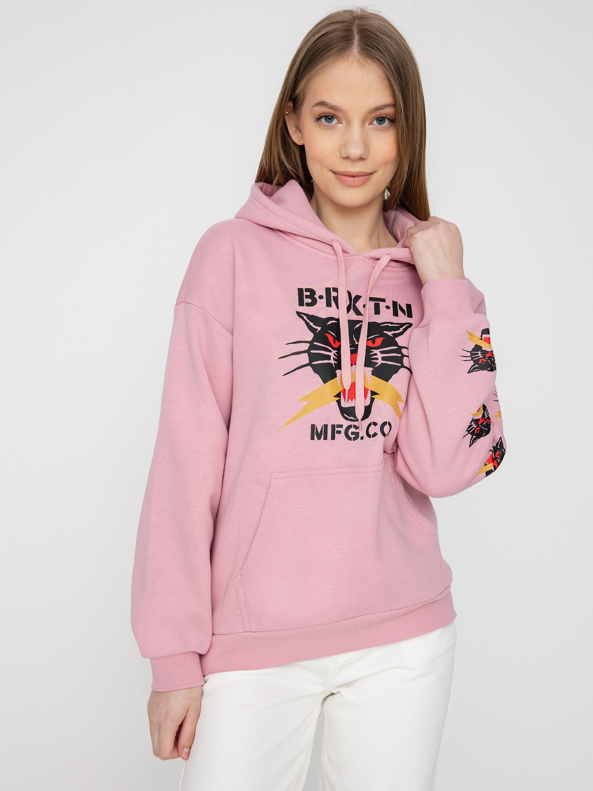 Bluza z kapturem Brixton Sparks HD Wmn (pink nectar)