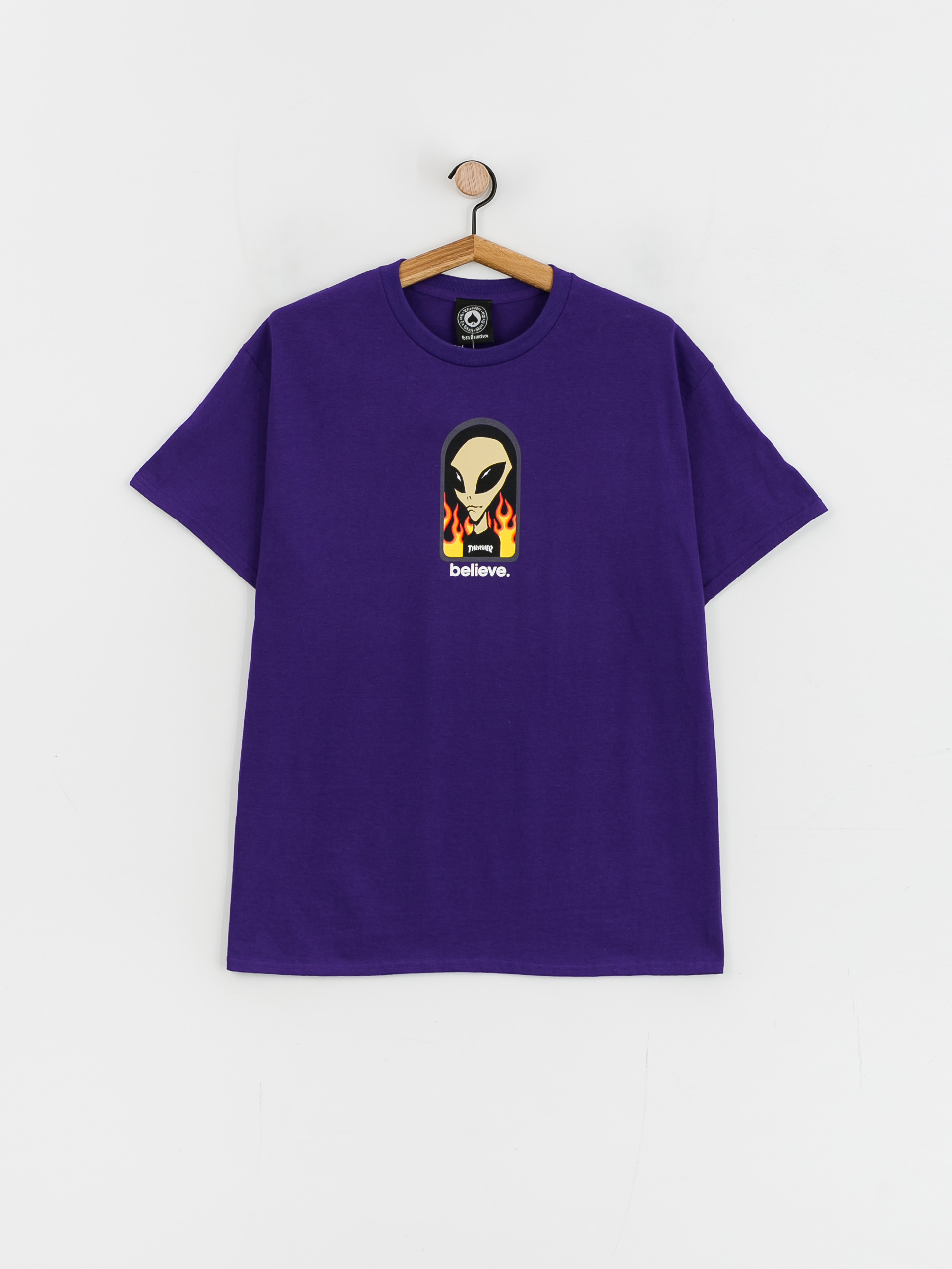 T-shirt Thrasher X Alien Workshop Believe (purple)