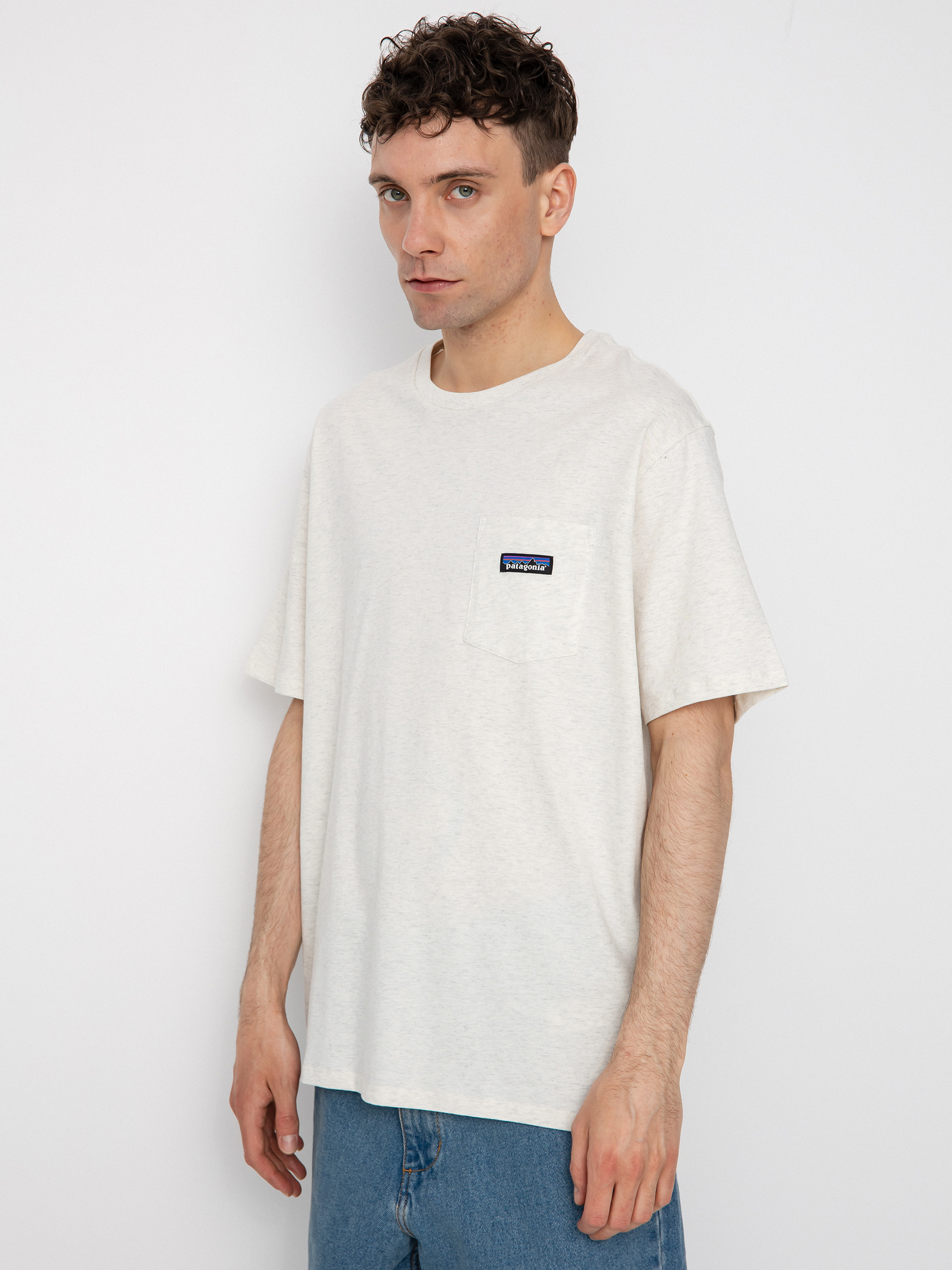 T-shirt Patagonia Regenerative Organic Certified Cotton Lightweight Pocket (birch white)