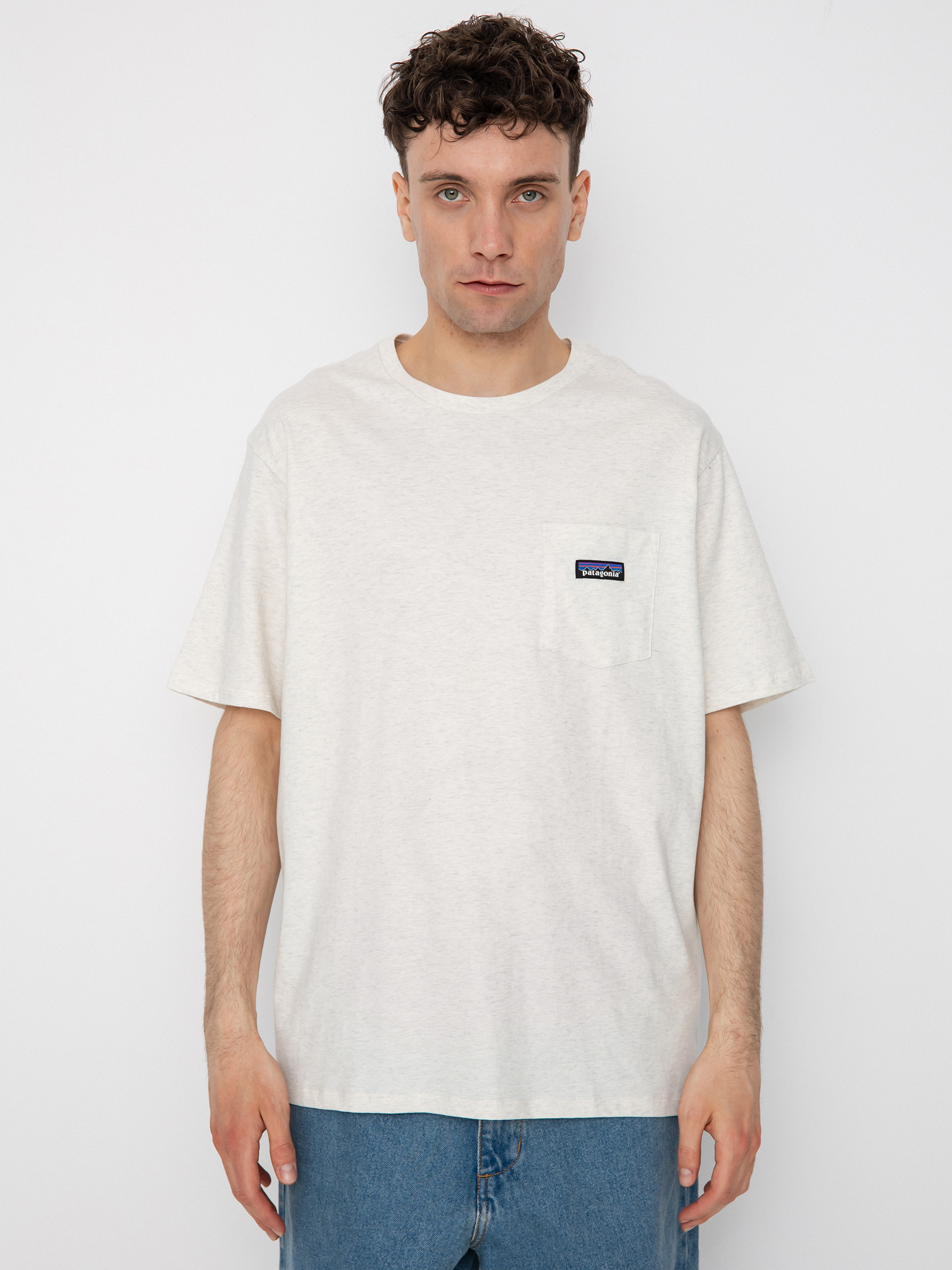 T-shirt Patagonia Regenerative Organic Certified Cotton Lightweight Pocket (birch white)