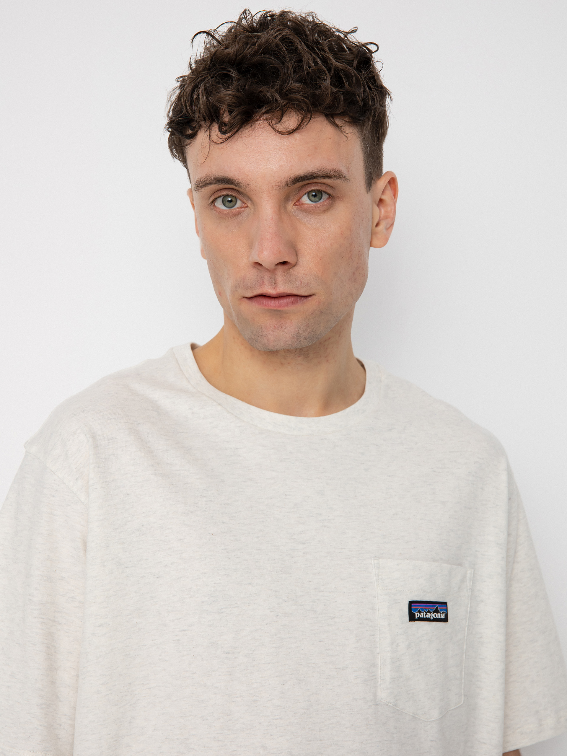 T-shirt Patagonia Regenerative Organic Certified Cotton Lightweight Pocket (birch white)