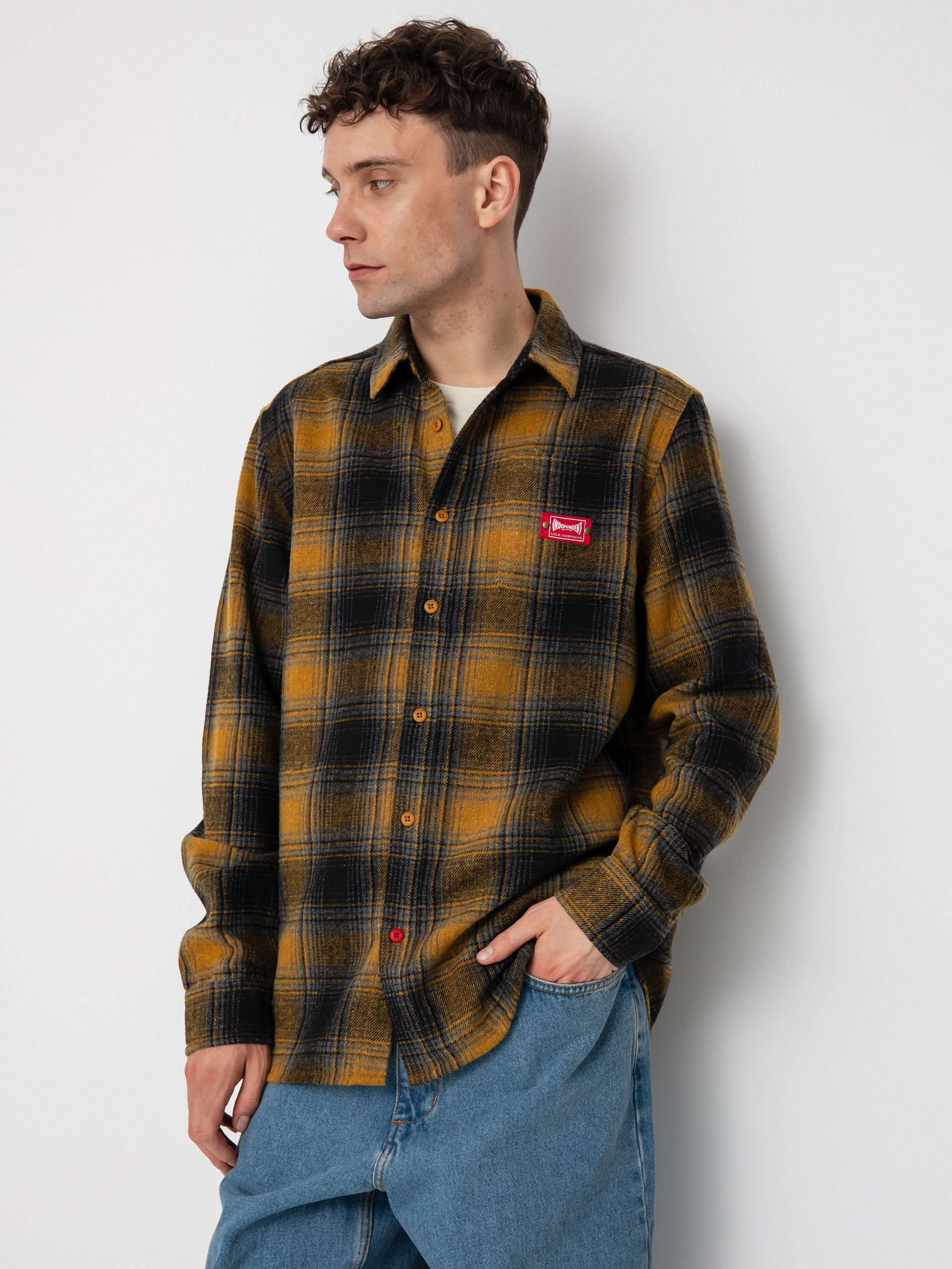 Koszula Etnies Independent Flannel (tobacco)