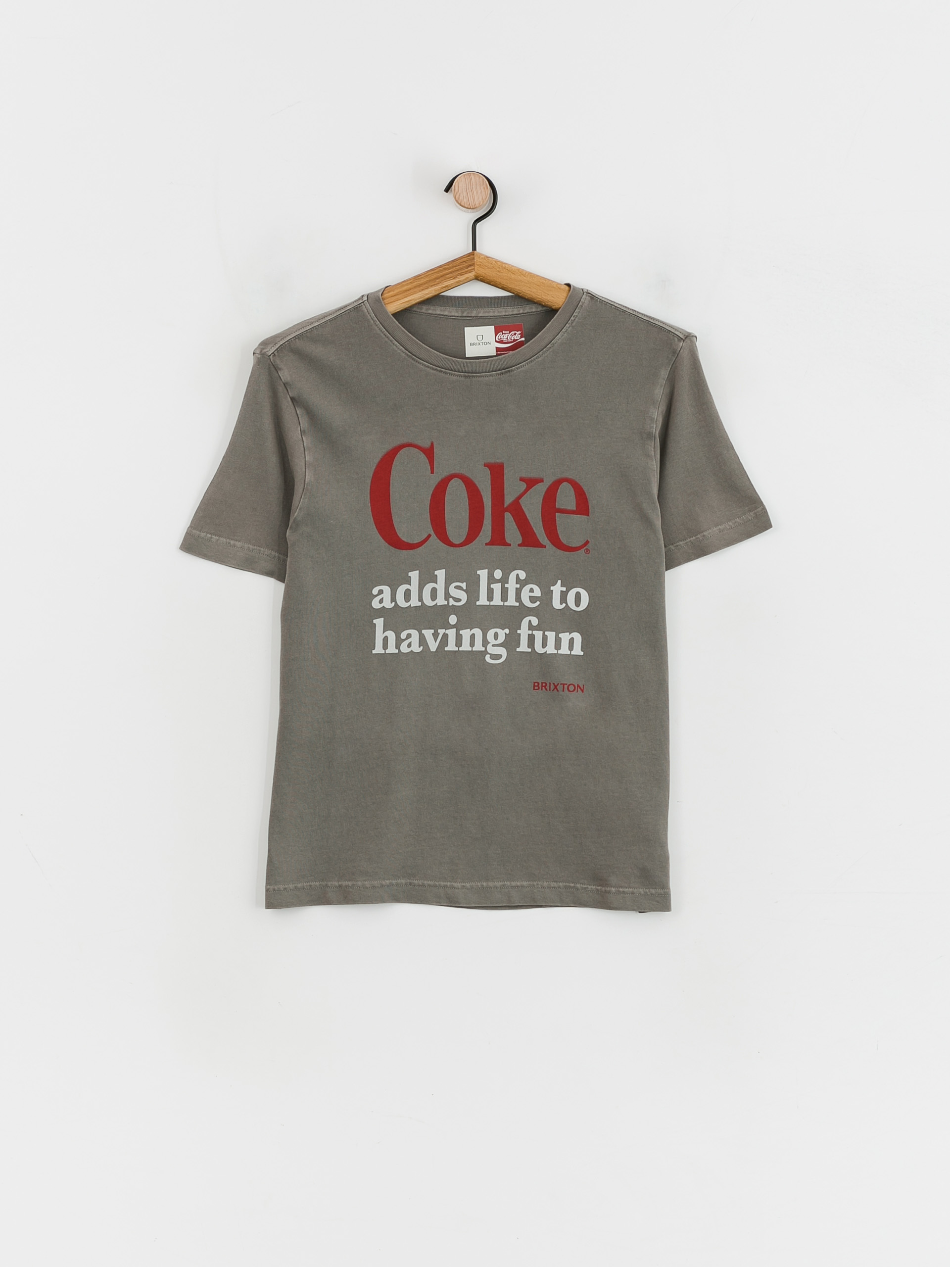 T-shirt Brixton Coca-Cola Having Fun Vintage Wmn (washedblack)