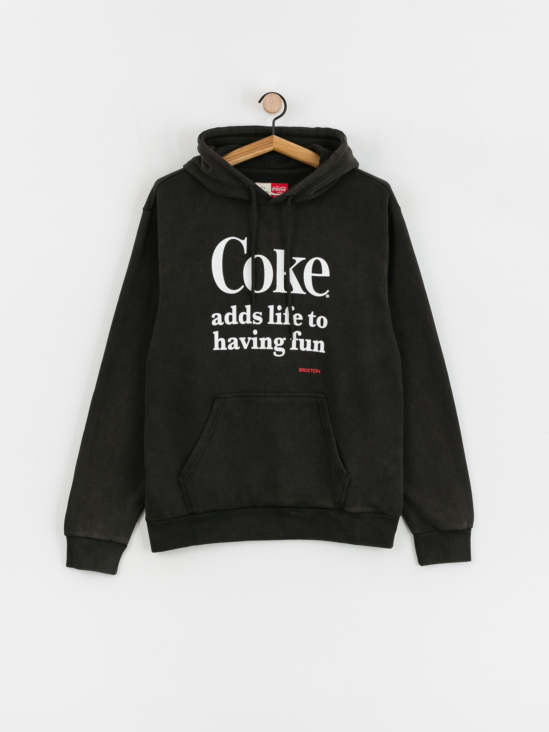 Bluza z kapturem Brixton Coca-Cola Having Fun HD (black)