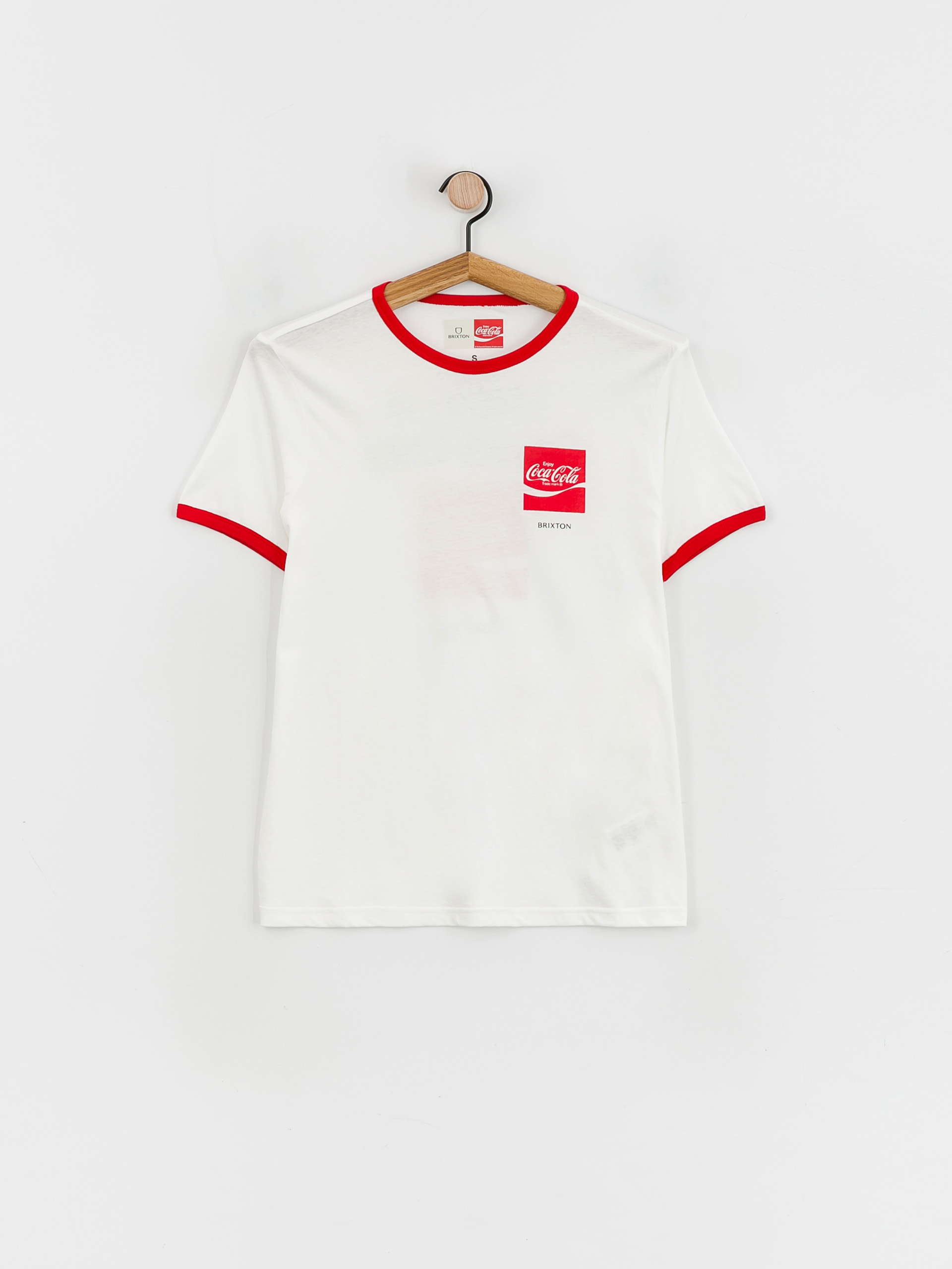 T-shirt Brixton Coca-Cola Good Day Ringer Wmn (white)
