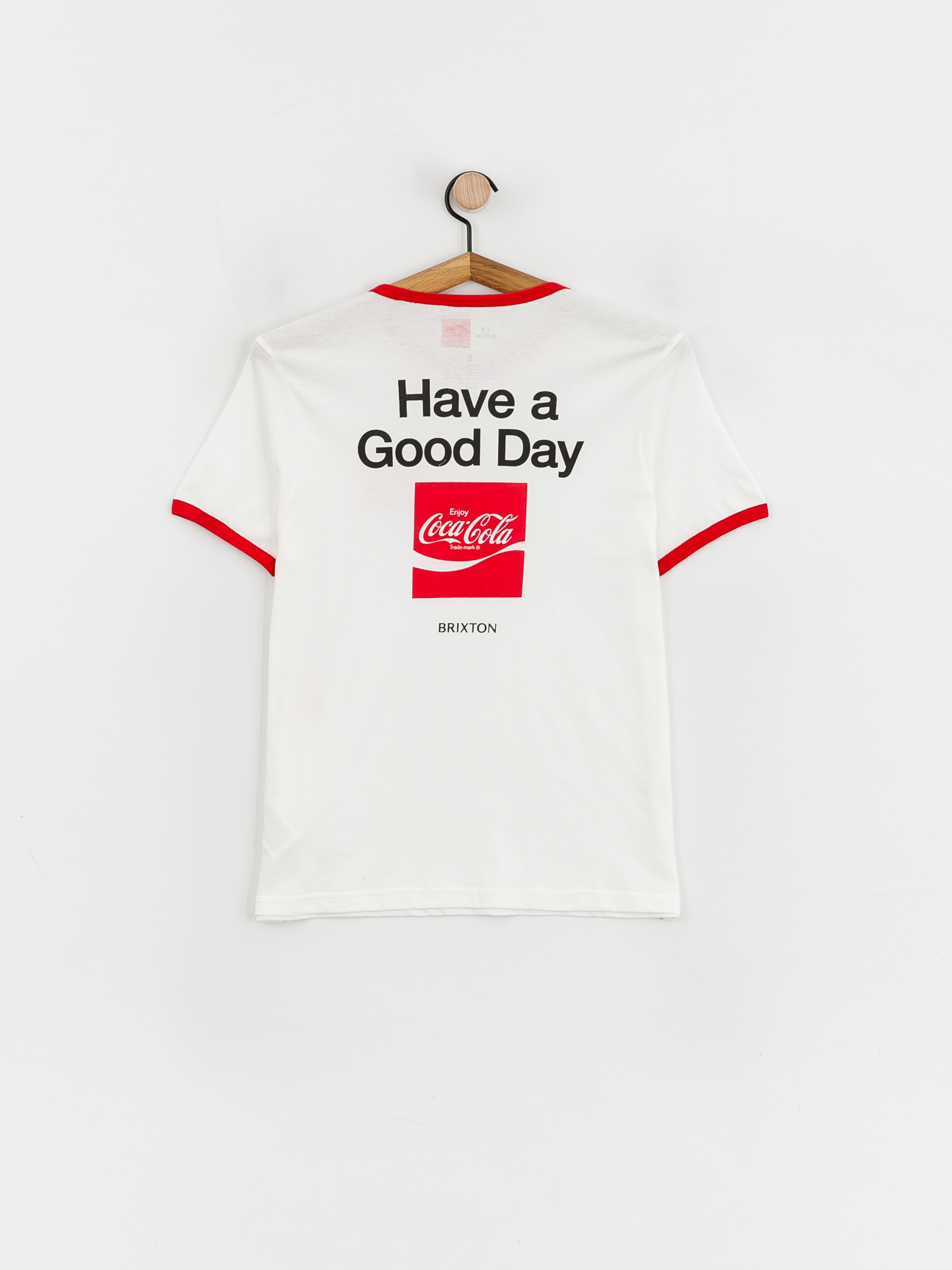 T-shirt Brixton Coca-Cola Good Day Ringer Wmn (white)