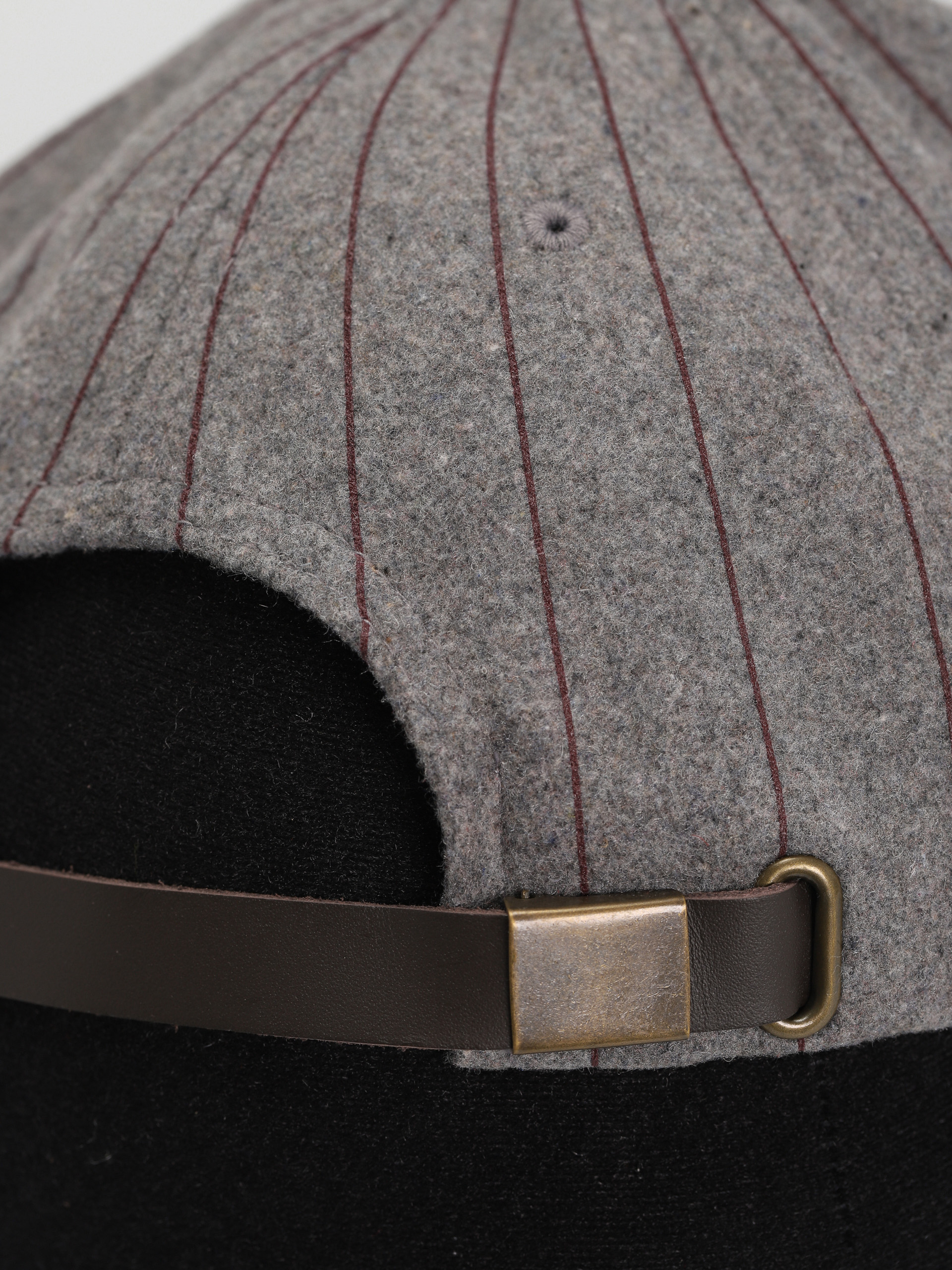 Czapka z daszkiem Brixton Burt Mp Cap (light heather grey/burgundy)