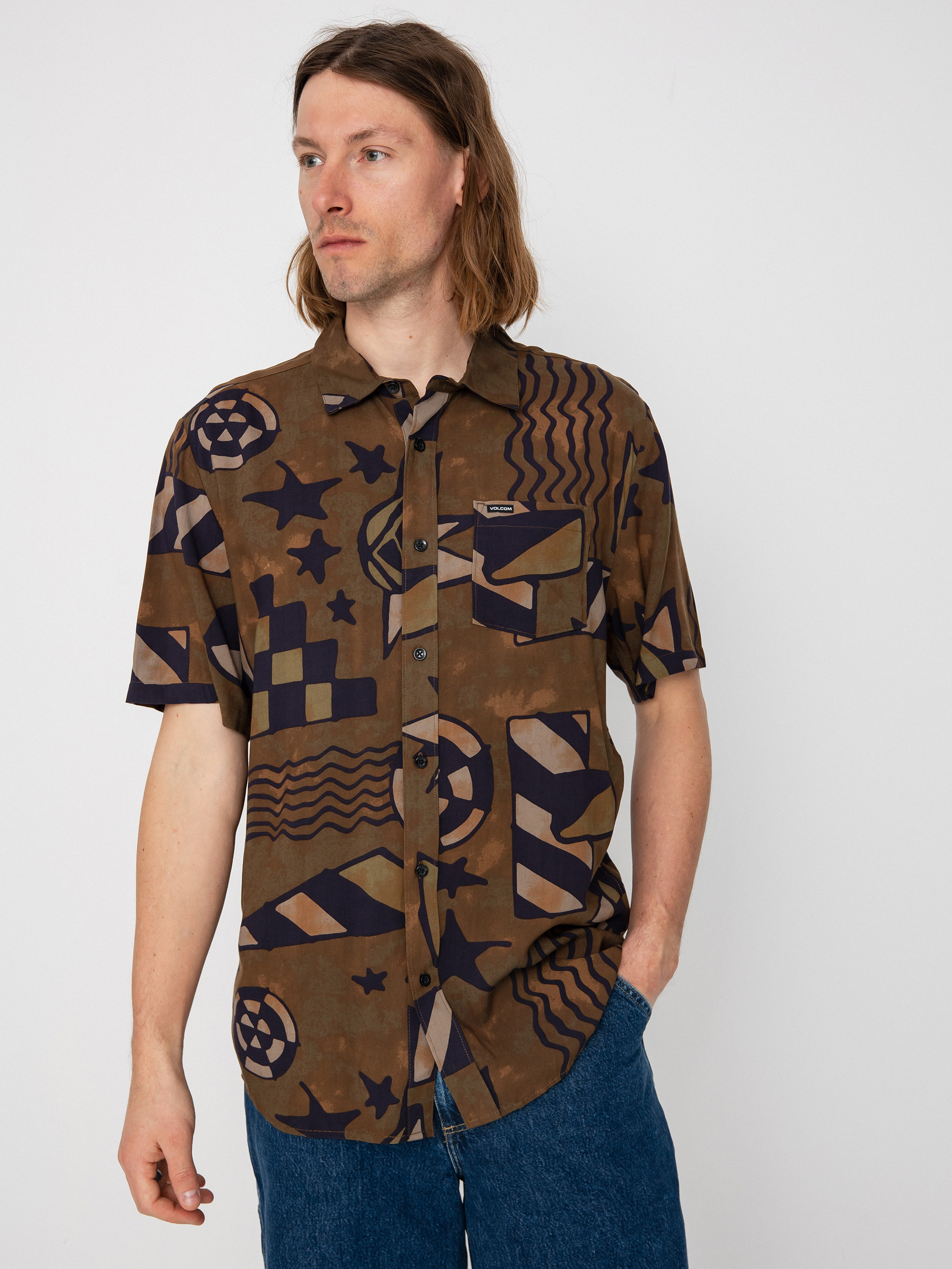 Koszula Volcom Hand Geo (service green)