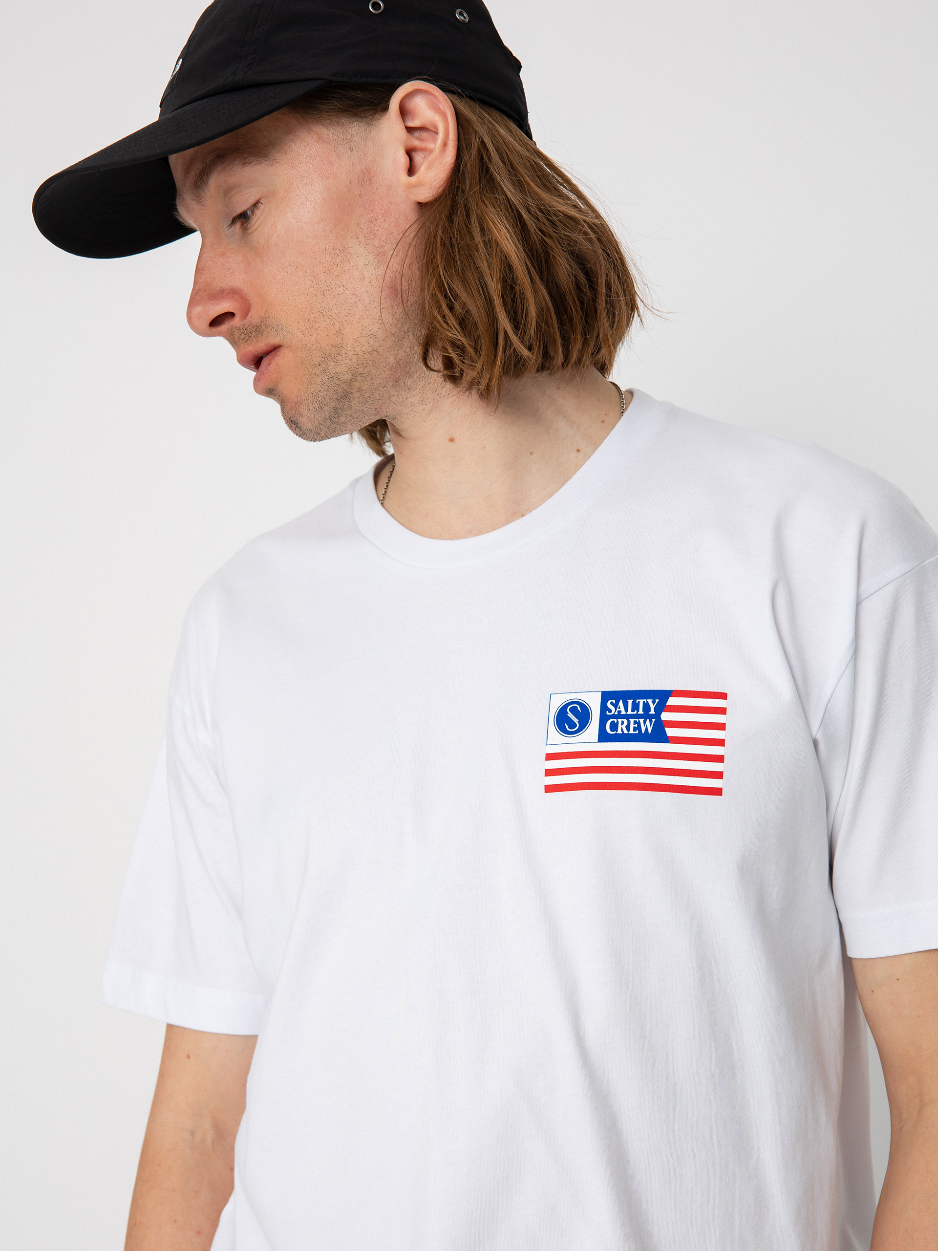 T-shirt Salty Crew Stars And Stripes Prem (white)