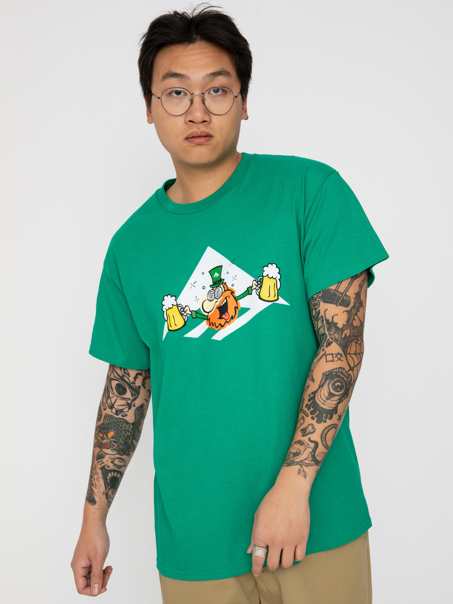 T-shirt Emerica Leprechaun Triangle (kelly green)