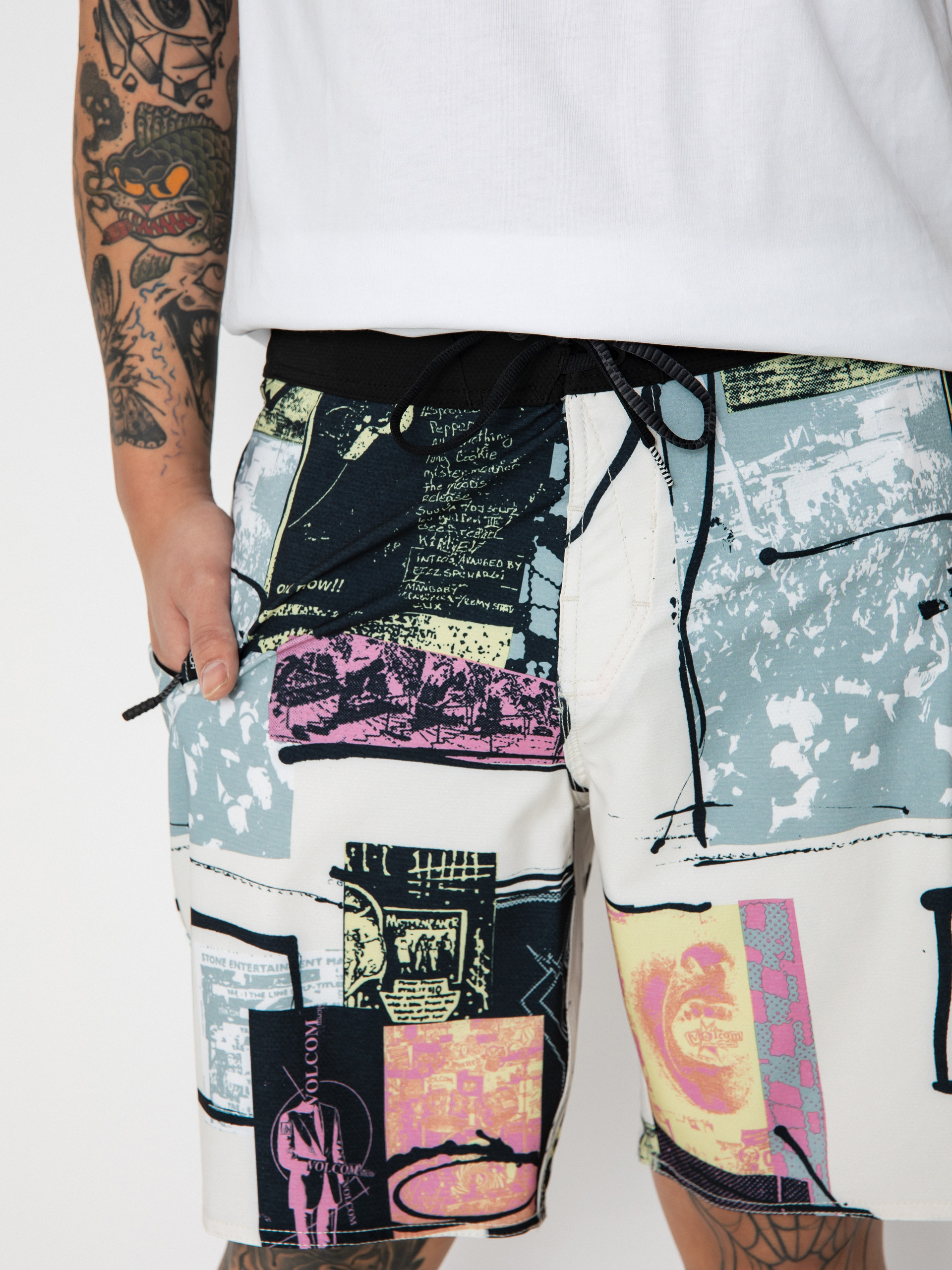 Boardshorty Volcom V Ent Flyer Mod 19 (whitecap grey)