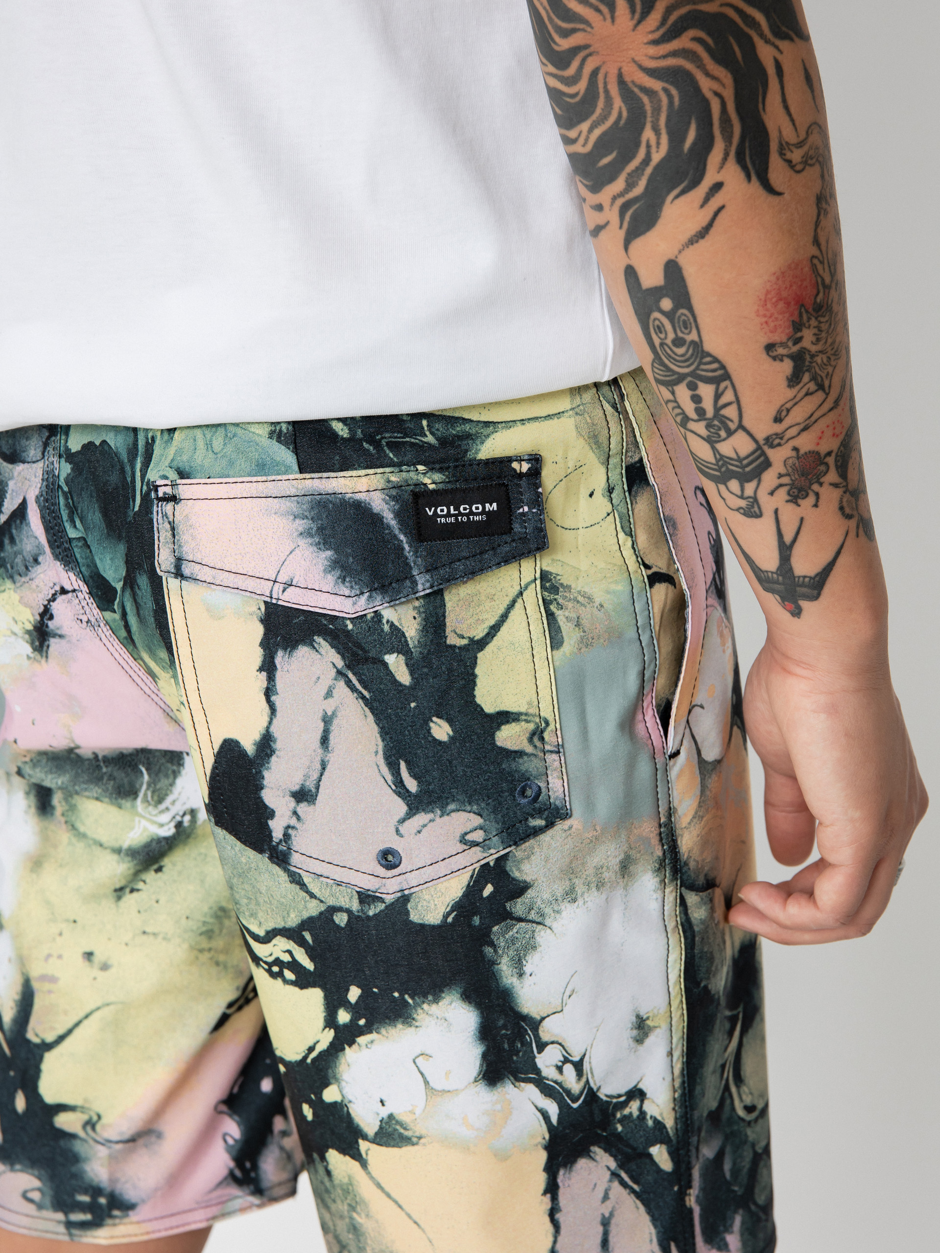 Boardshorty Volcom Skulli Wash Stoney 19 (dawn yellow)