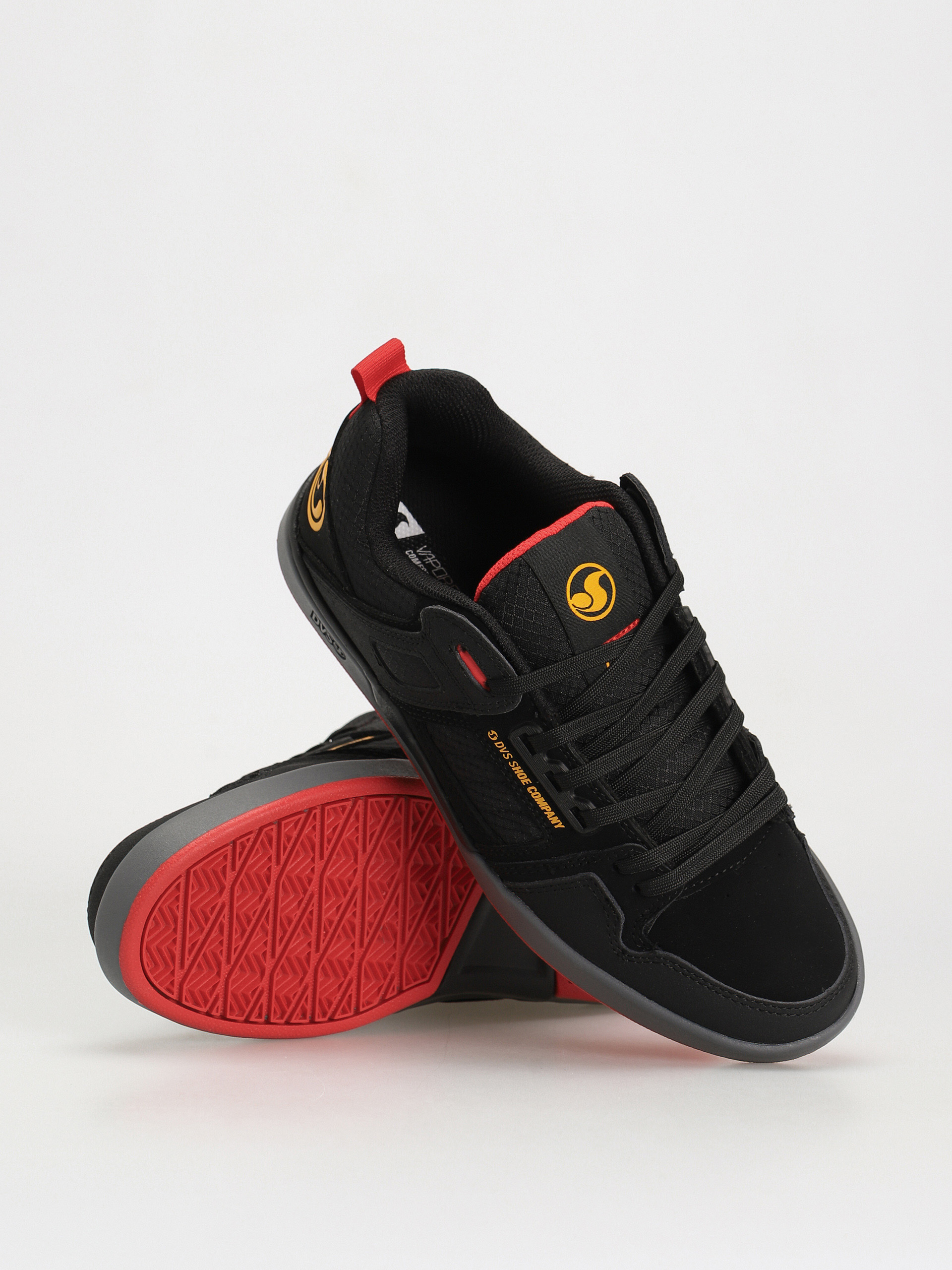 Buty DVS Comanche 2.0+ (black yellow red nubuck)