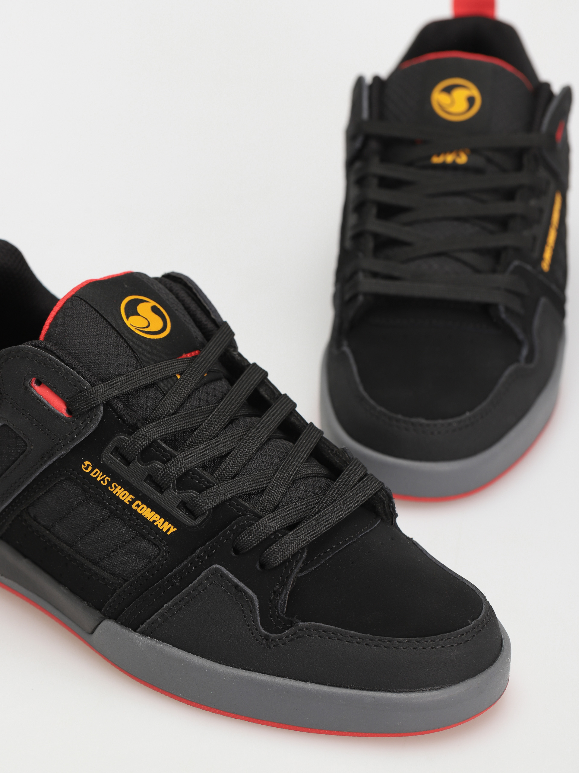Buty DVS Comanche 2.0+ (black yellow red nubuck)