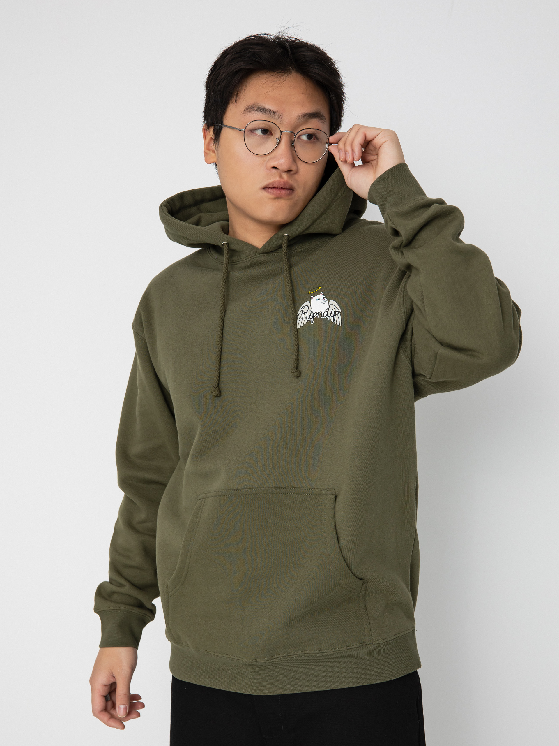 Bluza z kapturem RipNDip Shadow Friend HD (army)