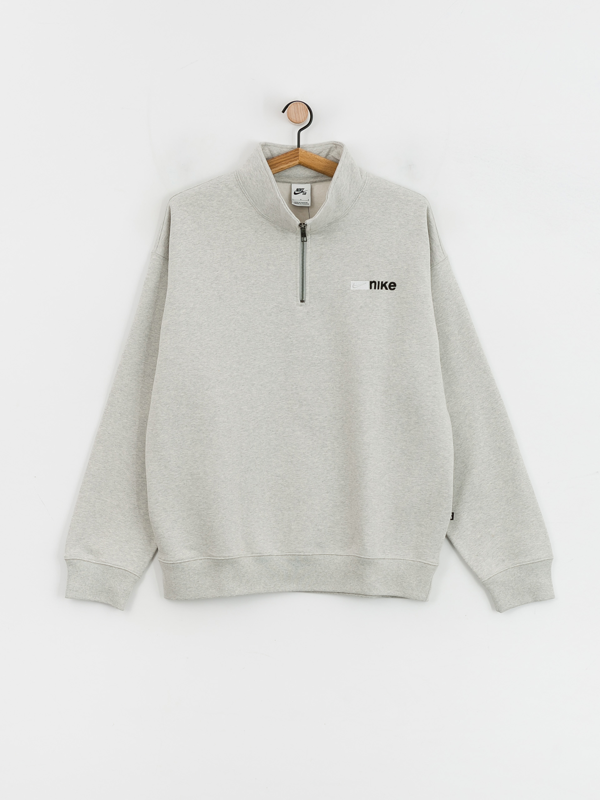 Bluza Nike SB Half Zip Y2K Logo (grey heather)