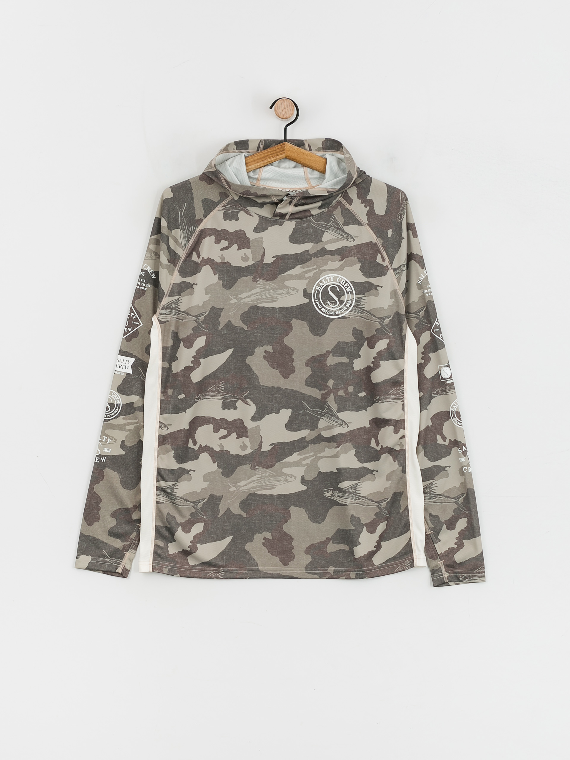 Longsleeve Salty Crew Palomar 2 Pinnacle Uv Hood (camo tan)