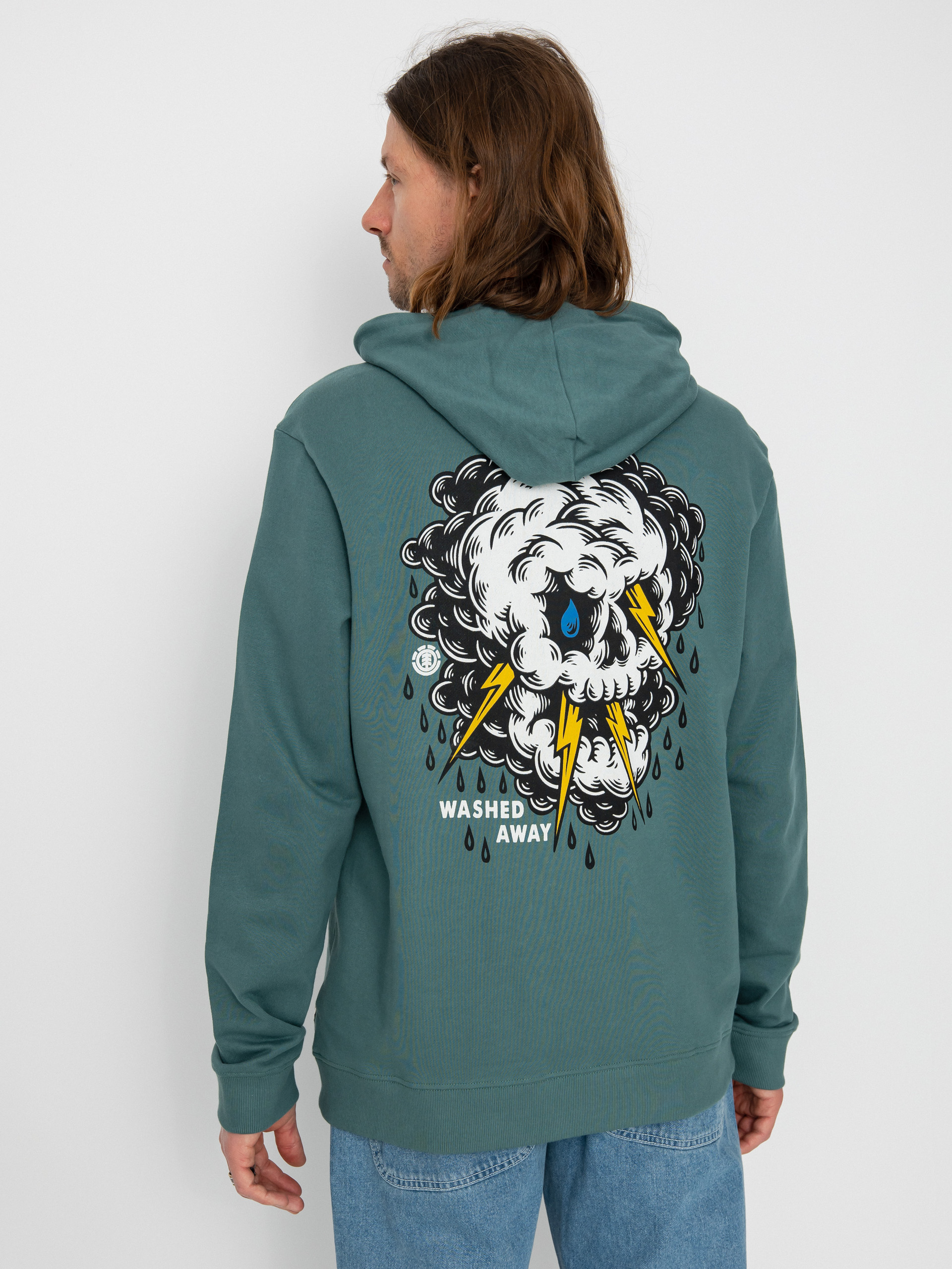 Bluza z kapturem Element Angry Clouds HD (north atlantic)