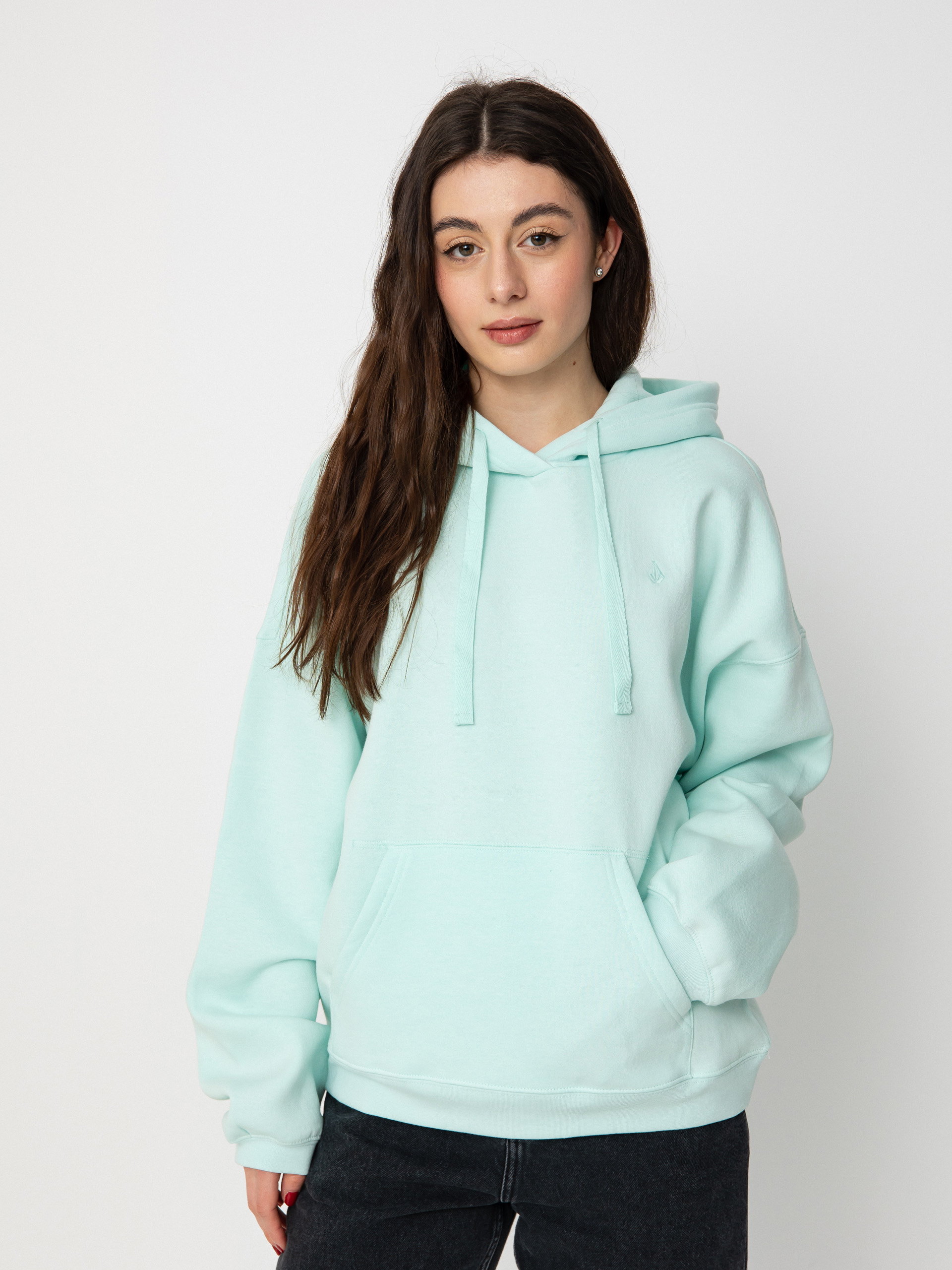 Bluza z kapturem Volcom Stone Heart II HD Wmn (pale aqua)