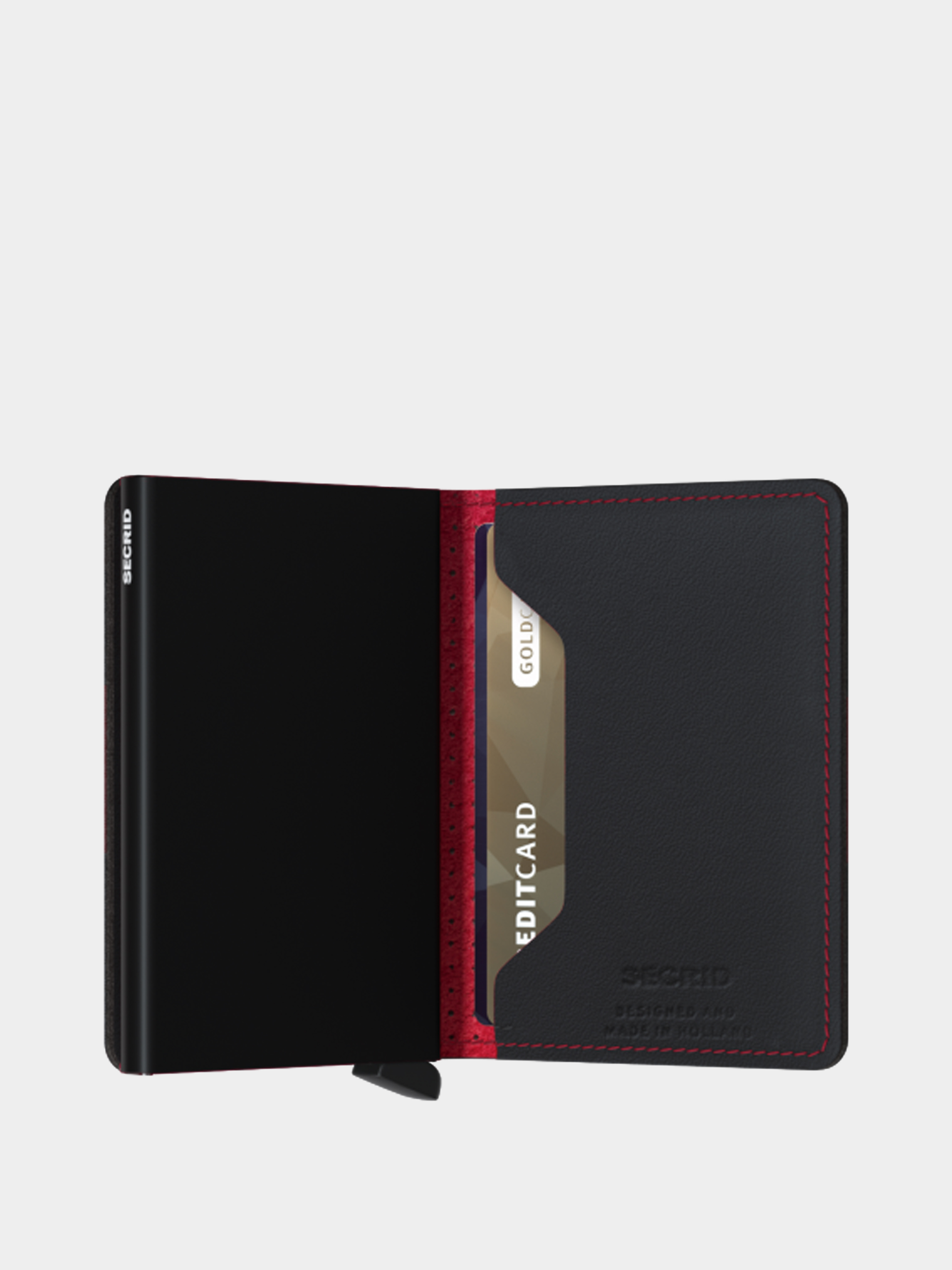 Portfel Secrid Slimwallet (perforated black red)
