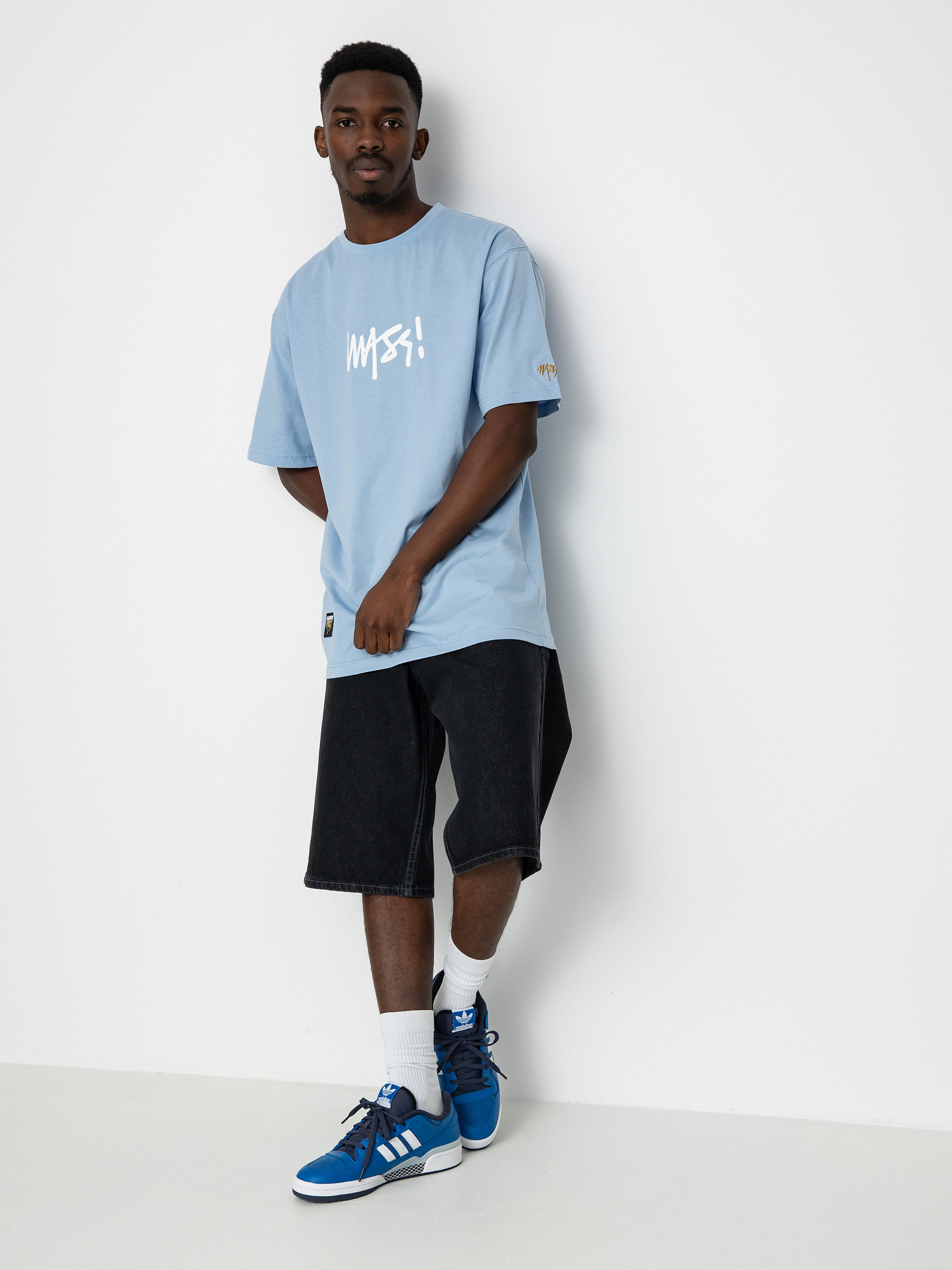 T-shirt MassDnm Signature Medium Logo (light blue)