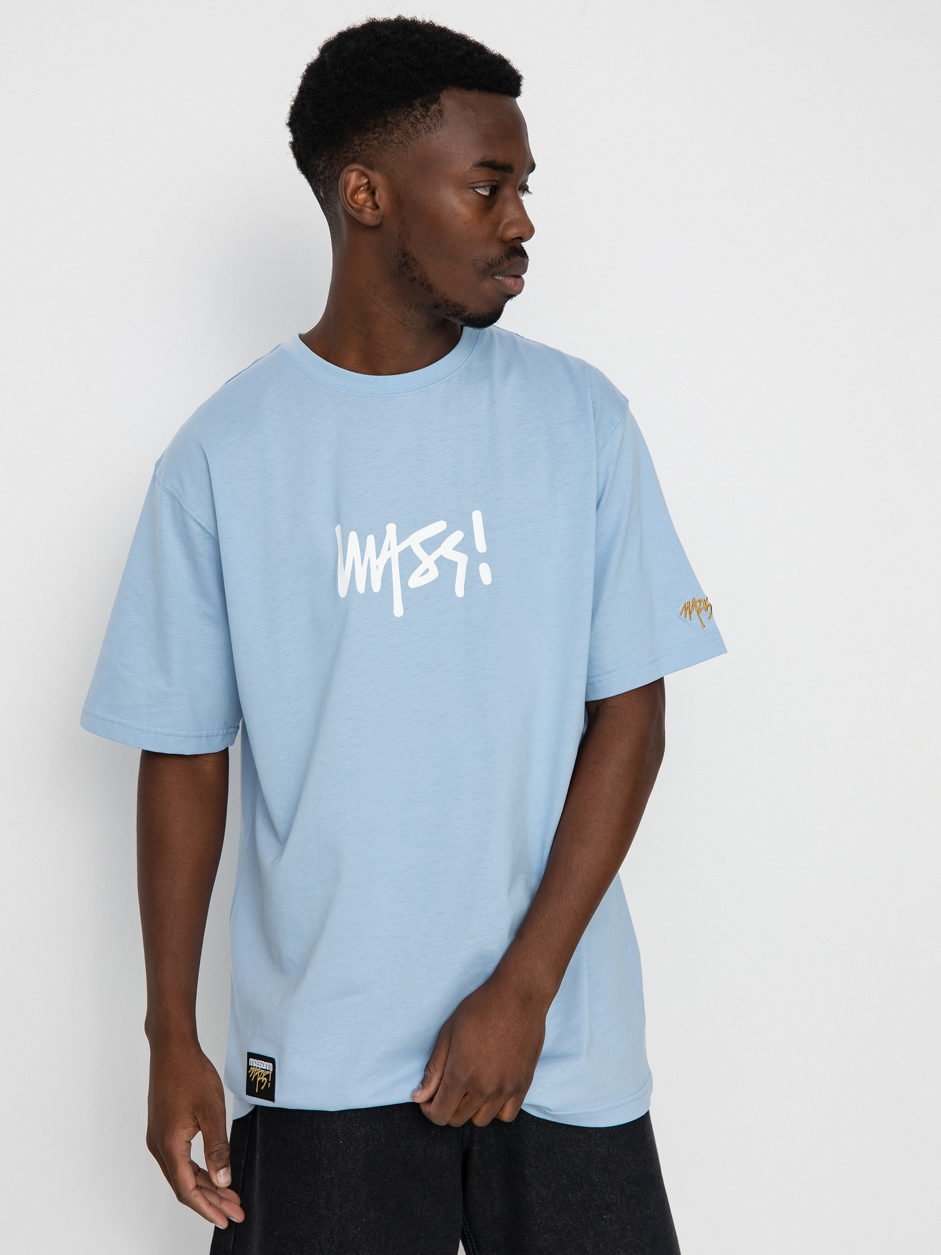T-shirt MassDnm Signature Medium Logo (light blue)