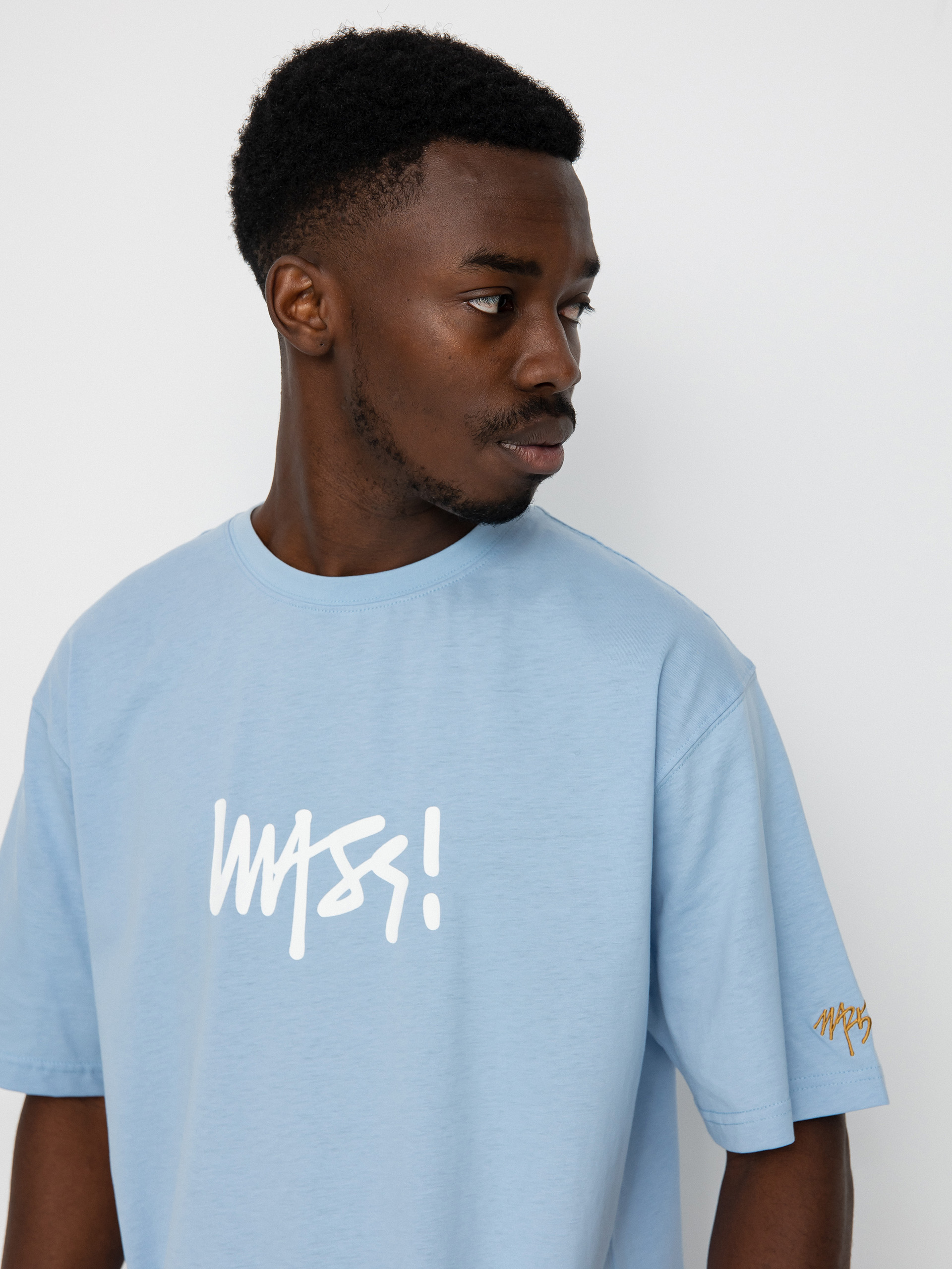 T-shirt MassDnm Signature Medium Logo (light blue)
