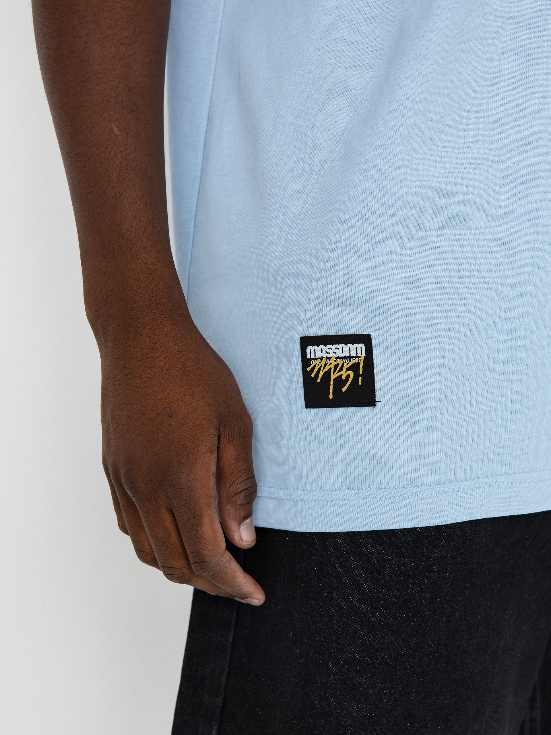 T-shirt MassDnm Signature Medium Logo (light blue)