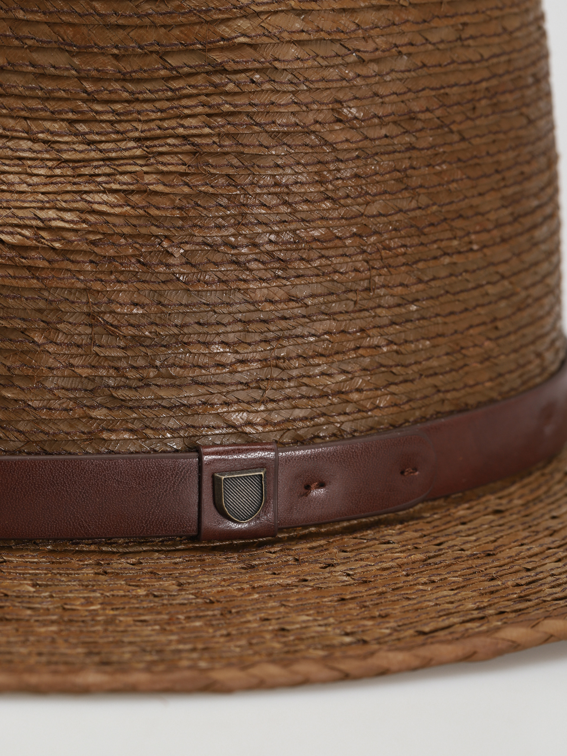 Kapelusz Brixton Messer Straw Fedora (toffee)