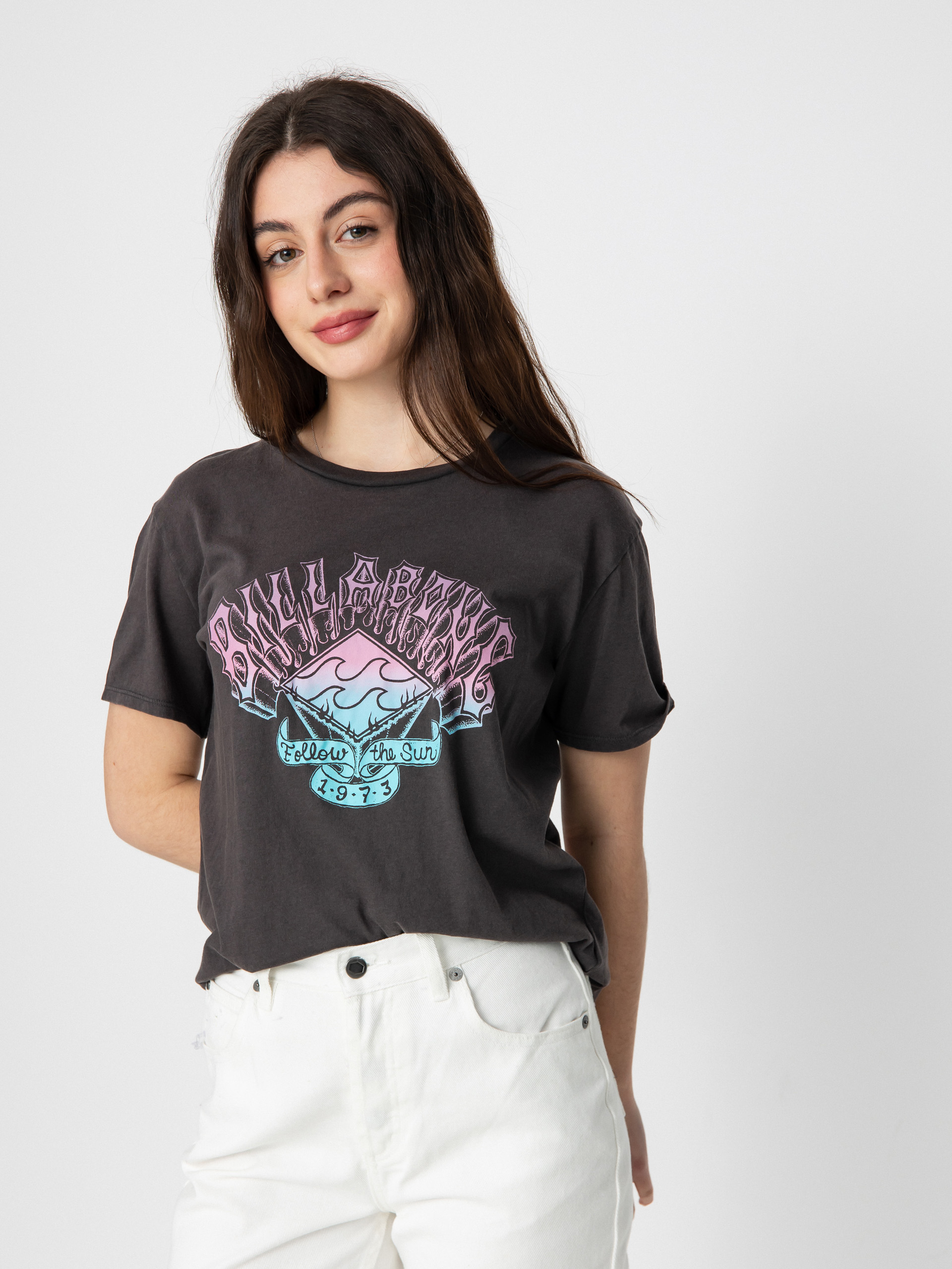 T-shirt Billabong Follow The Sun Wmn (off black)