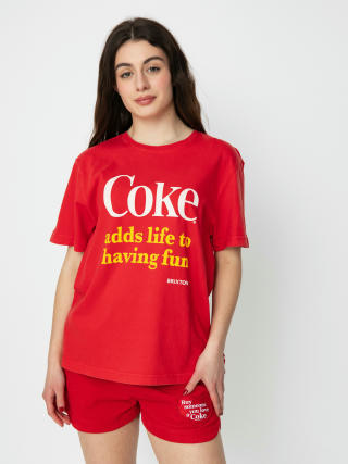 T-shirt Brixton Coca-Cola Having Fun Vintage Wmn (cokered)