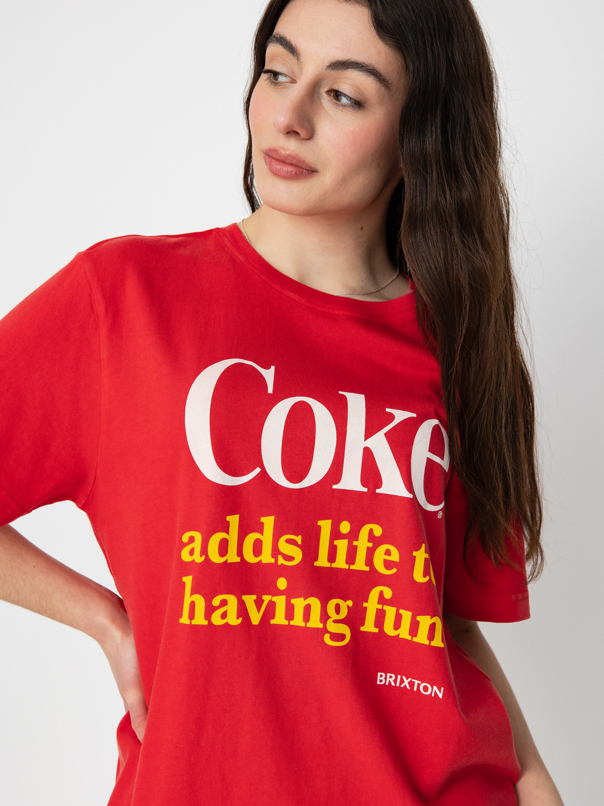 T-shirt Brixton Coca-Cola Having Fun Vintage Wmn (cokered)