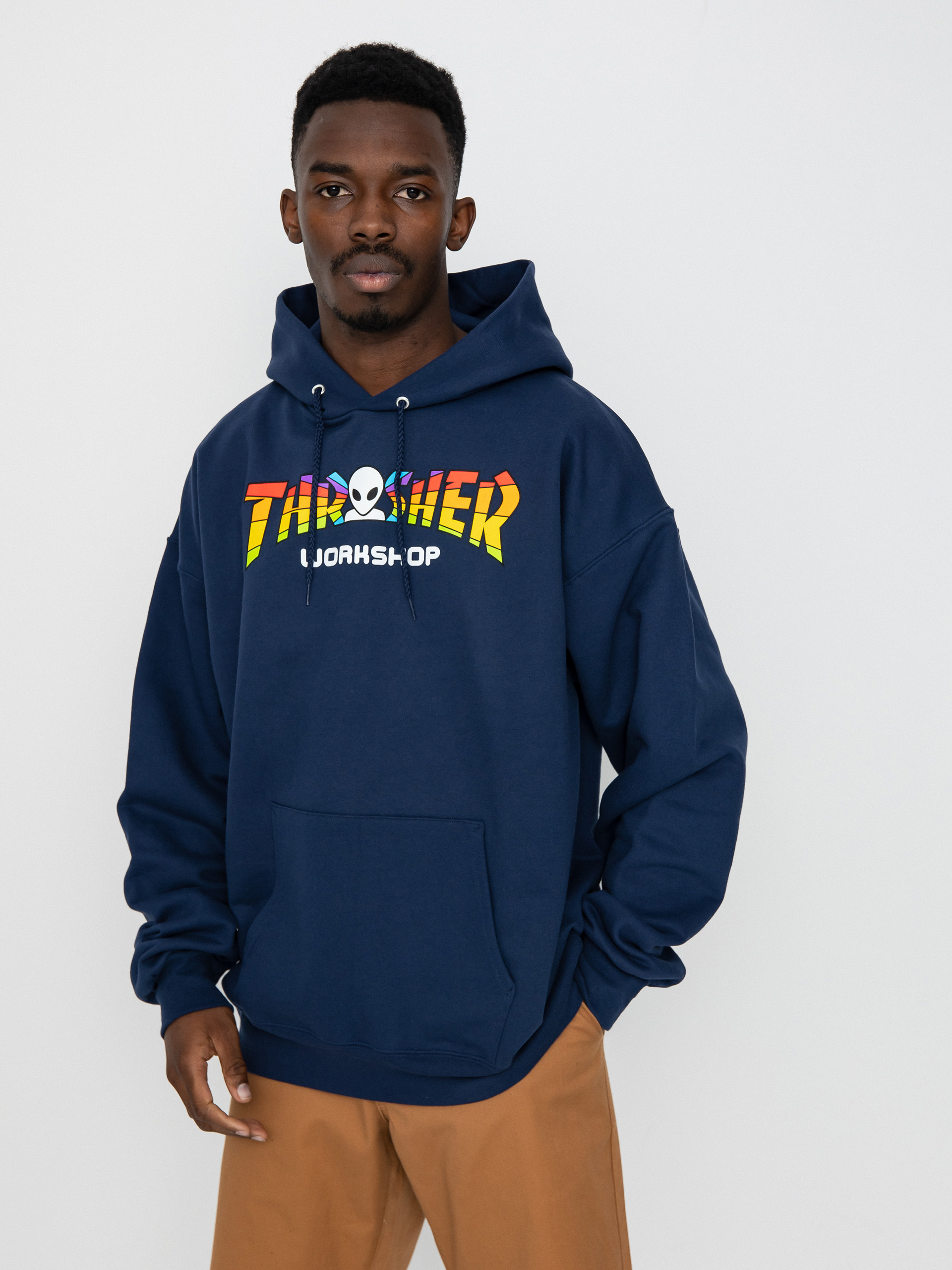 Bluza z kapturem Thrasher X Alien Workshop Spectrum HD (navy)