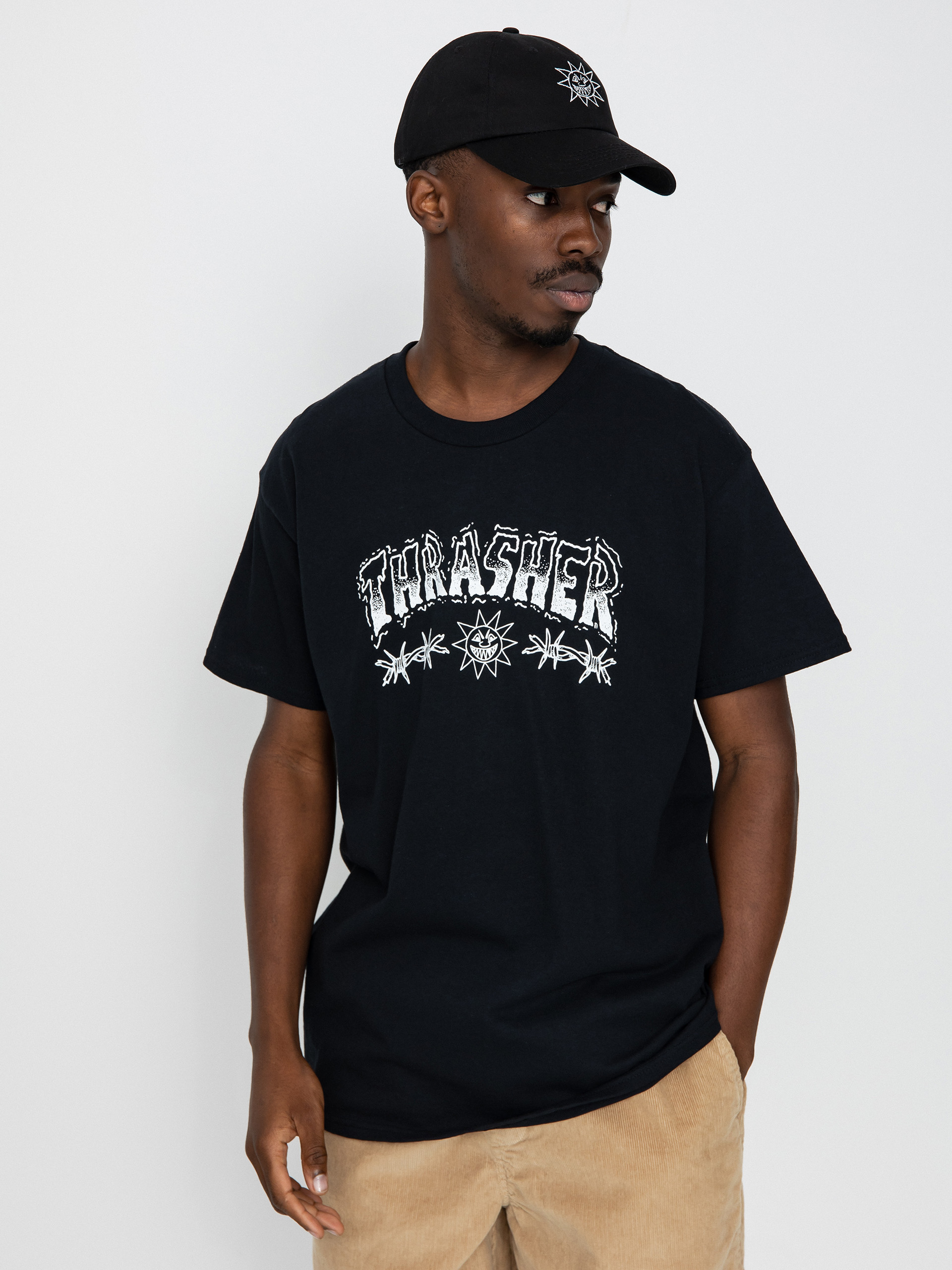 T-shirt Thrasher Barbed Wire (black)