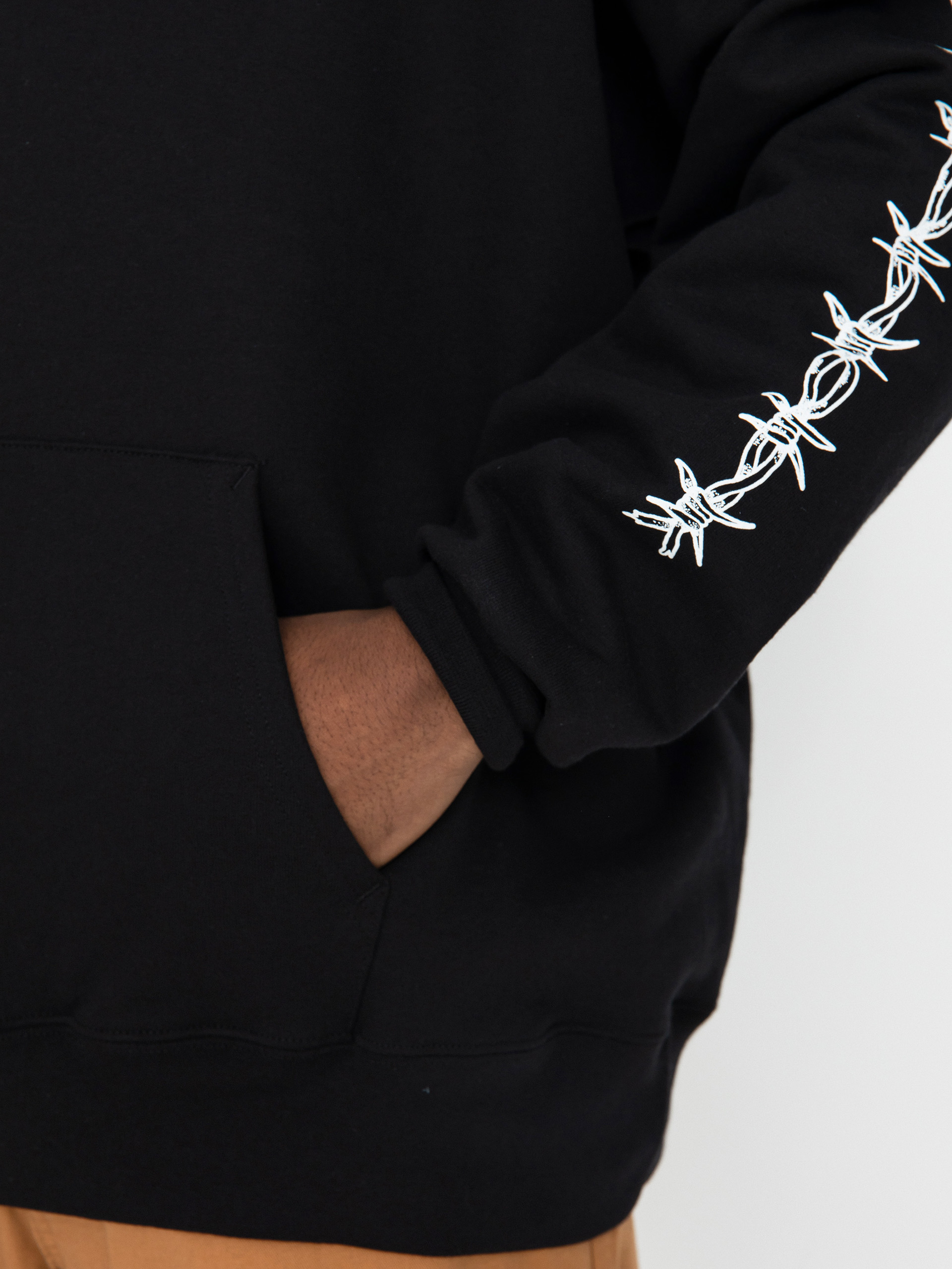 Bluza z kapturem Thrasher Barbed Wire HD (black)